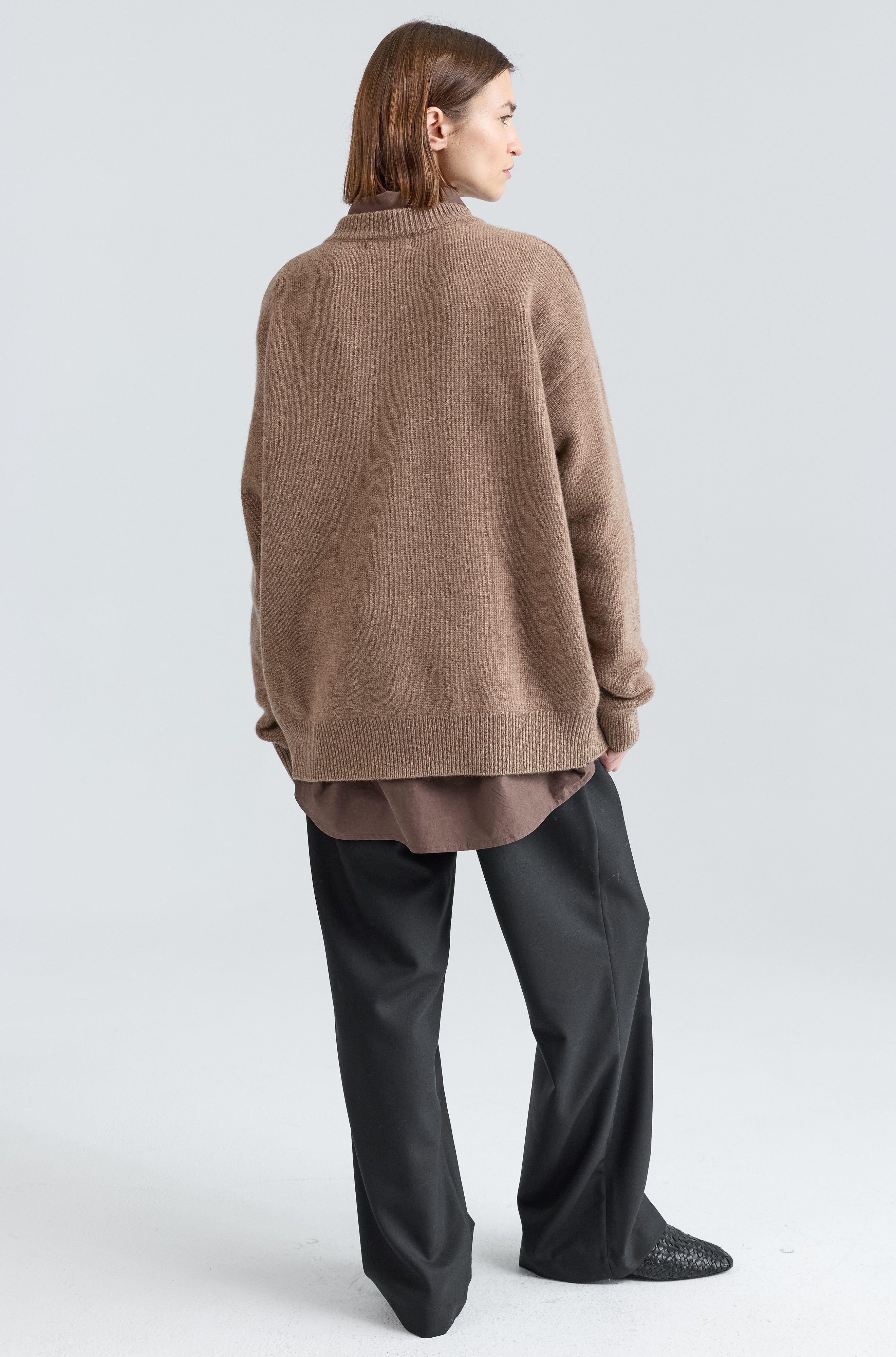 Oversized Wool/Cash Sweater - Almina Concept 