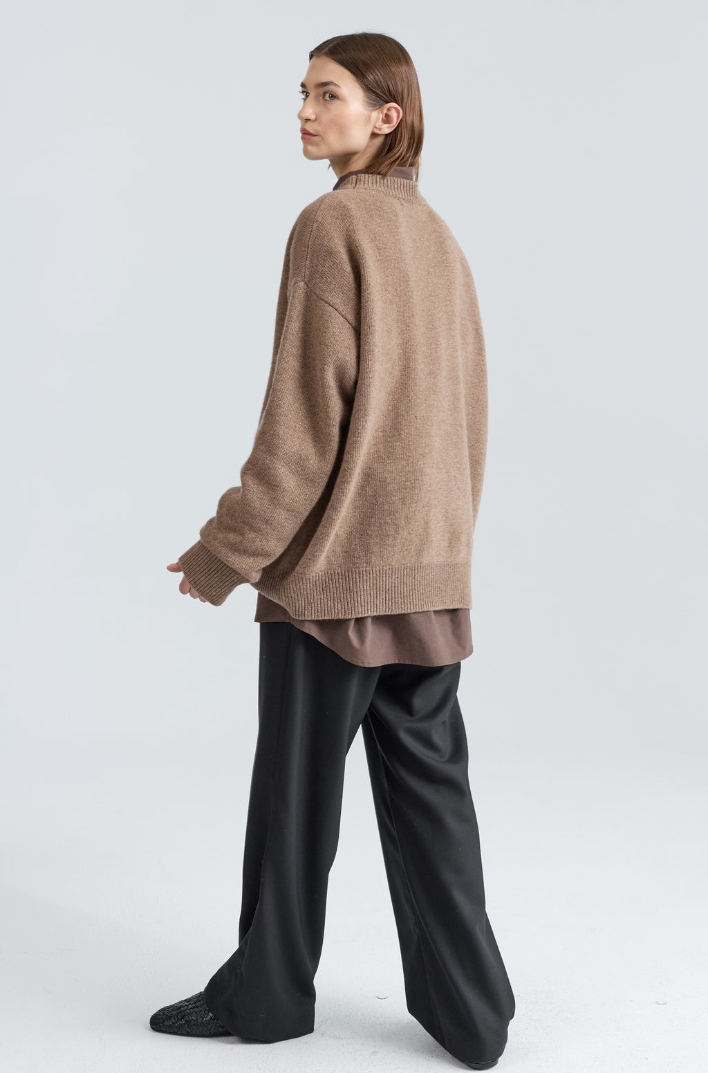 Oversized Wool/Cash Sweater - Almina Concept 