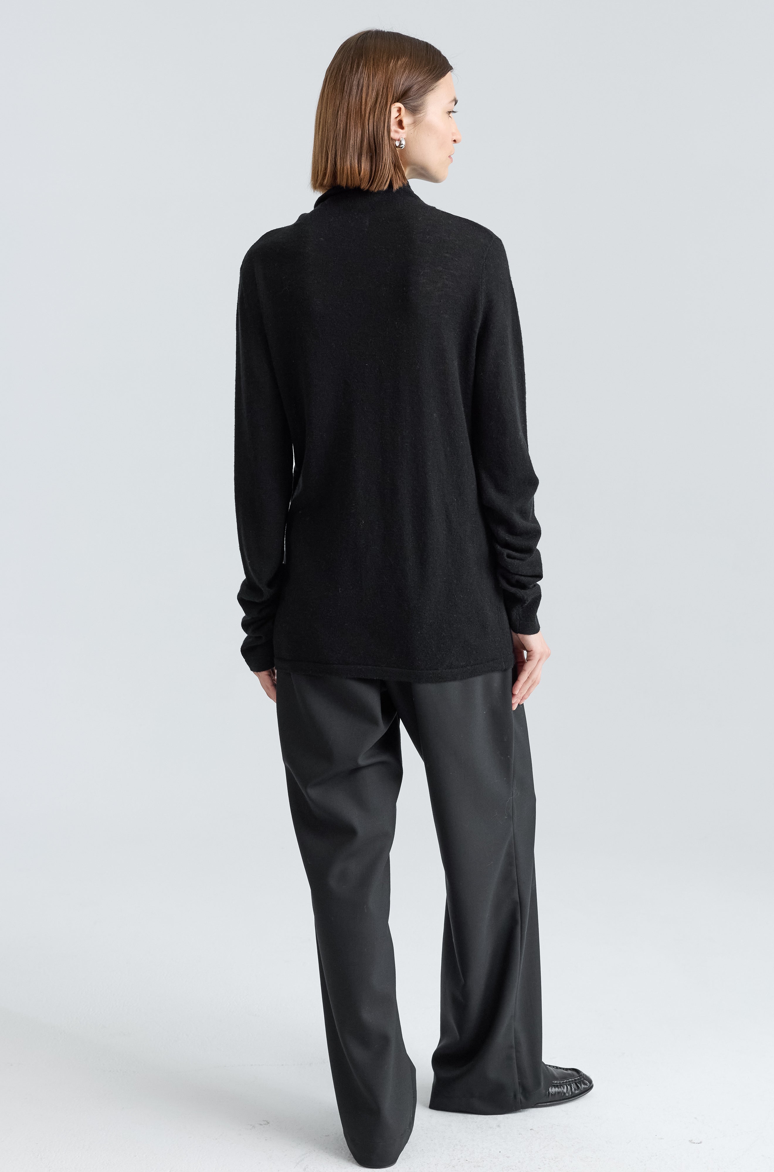 Funnel Wool/Cash Turtleneck - Almina Concept 
