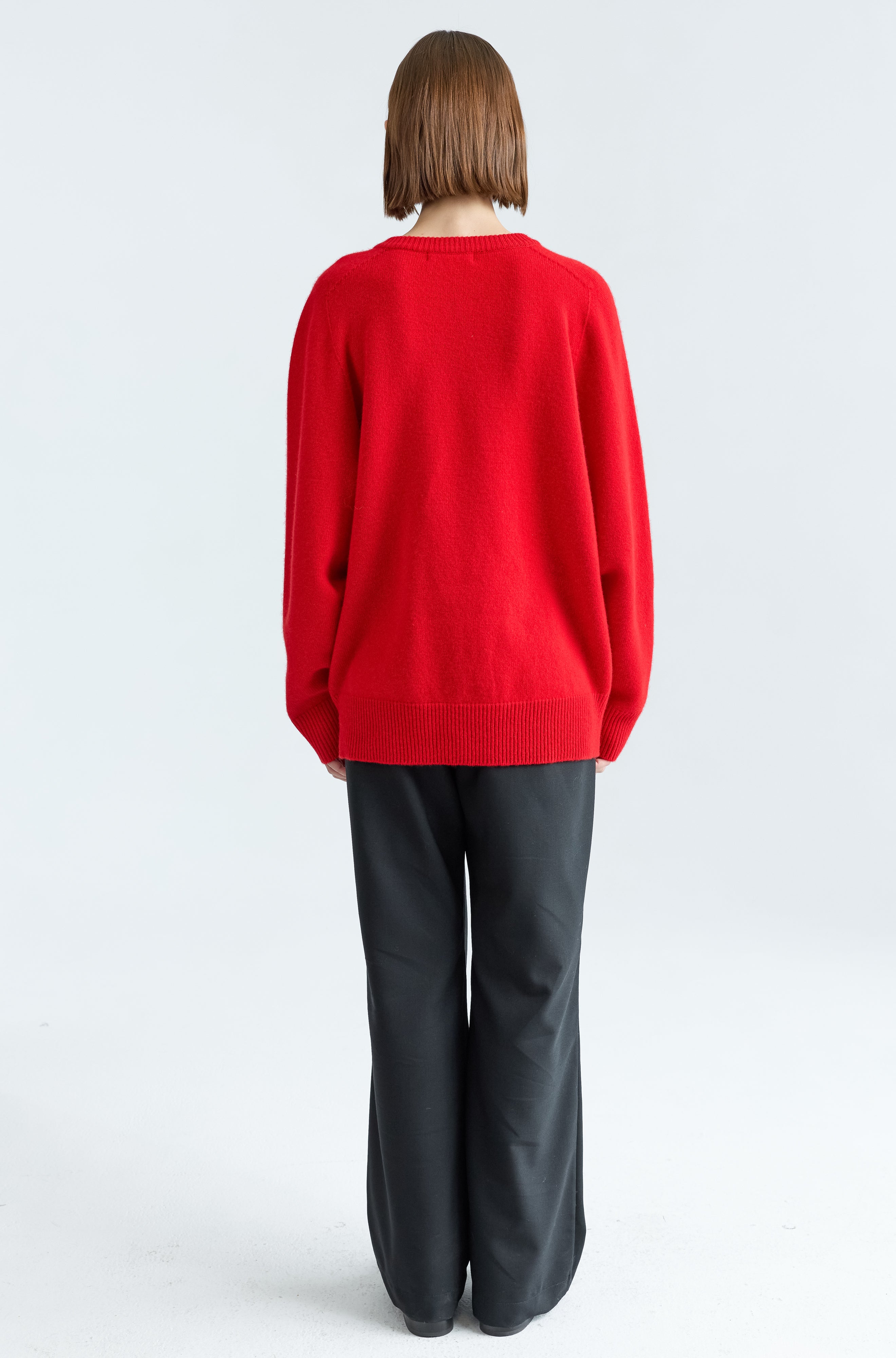 Wool V Neck Sweater - Almina Concept 