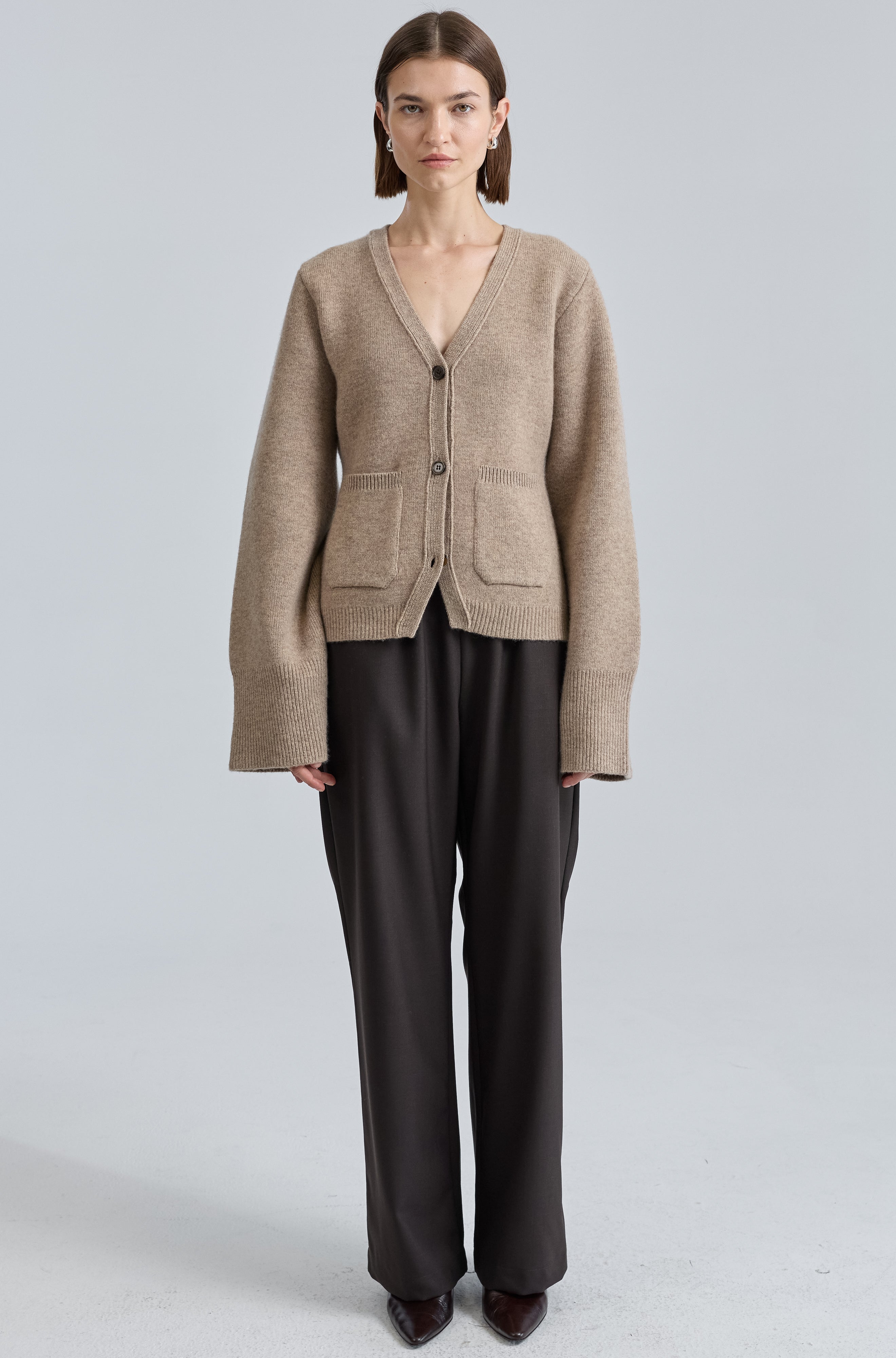 V Neck Cardigan - Almina Concept 