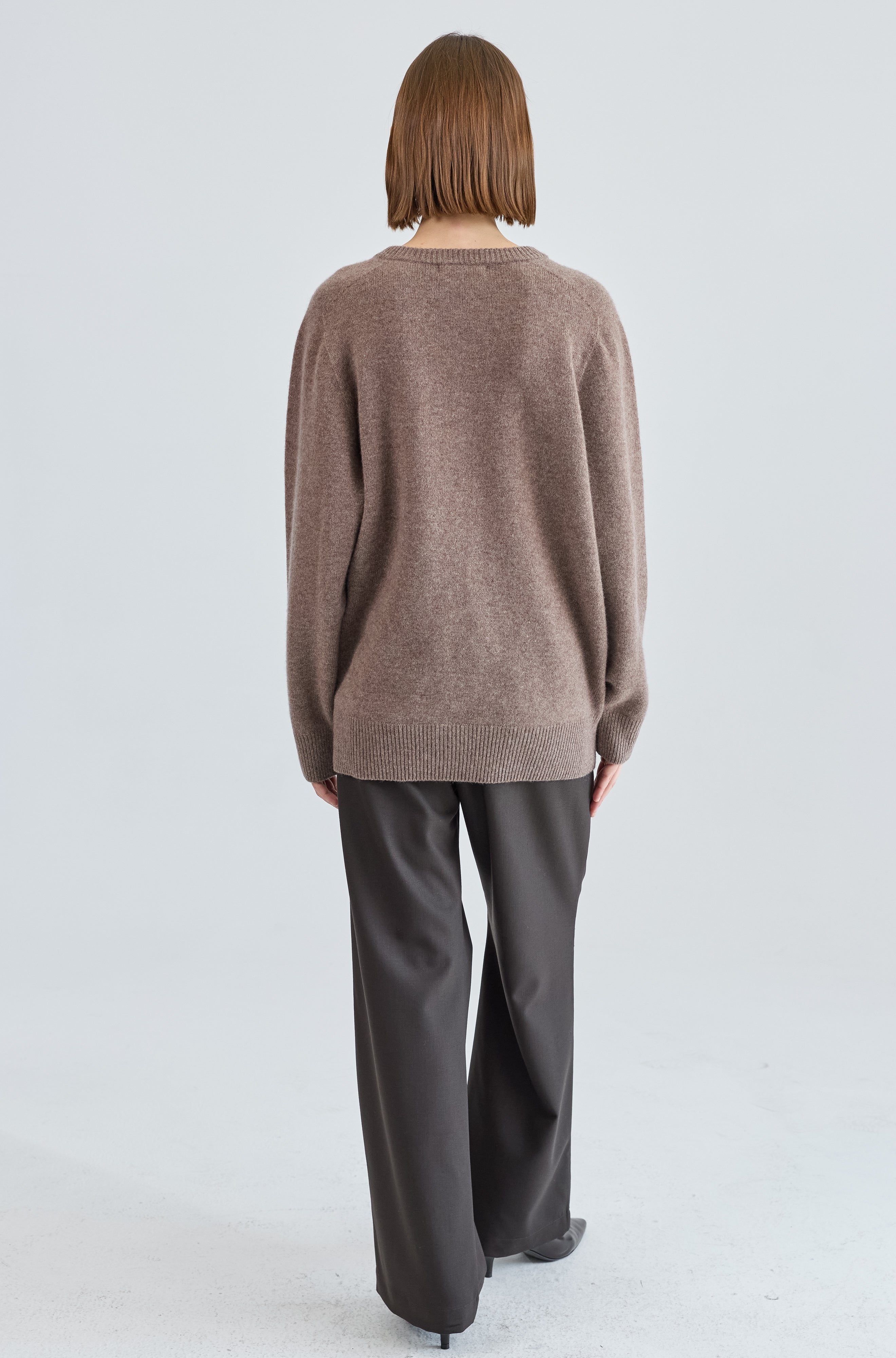 Wool V Neck Sweater - Almina Concept 