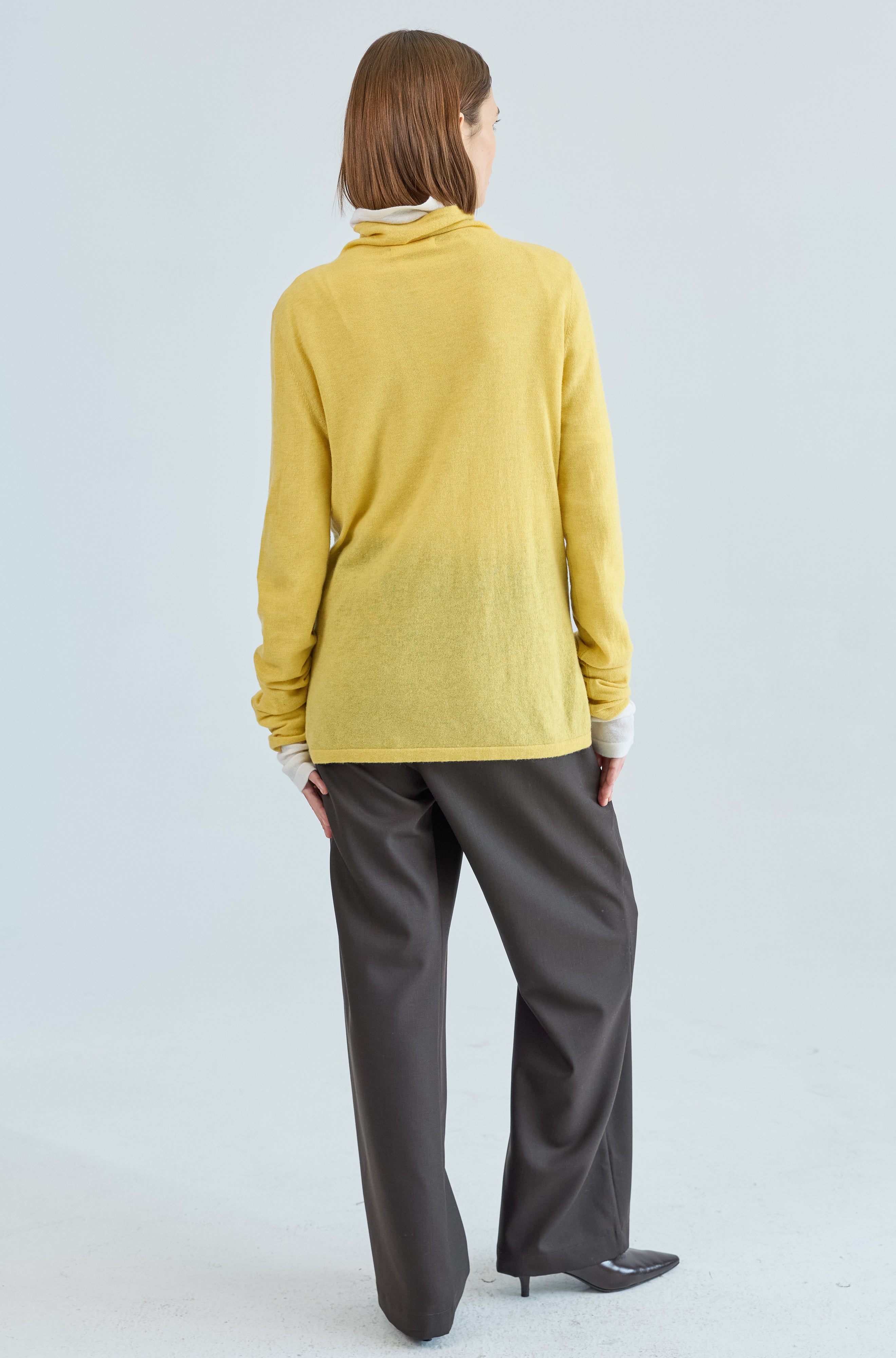 Funnel Wool/Cash Turtleneck - Almina Concept 