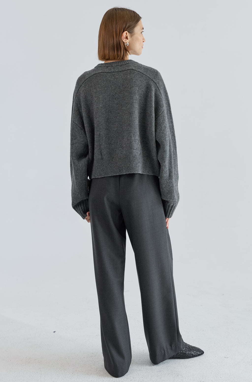 Waist Tie Wool Trousers - Almina Concept 