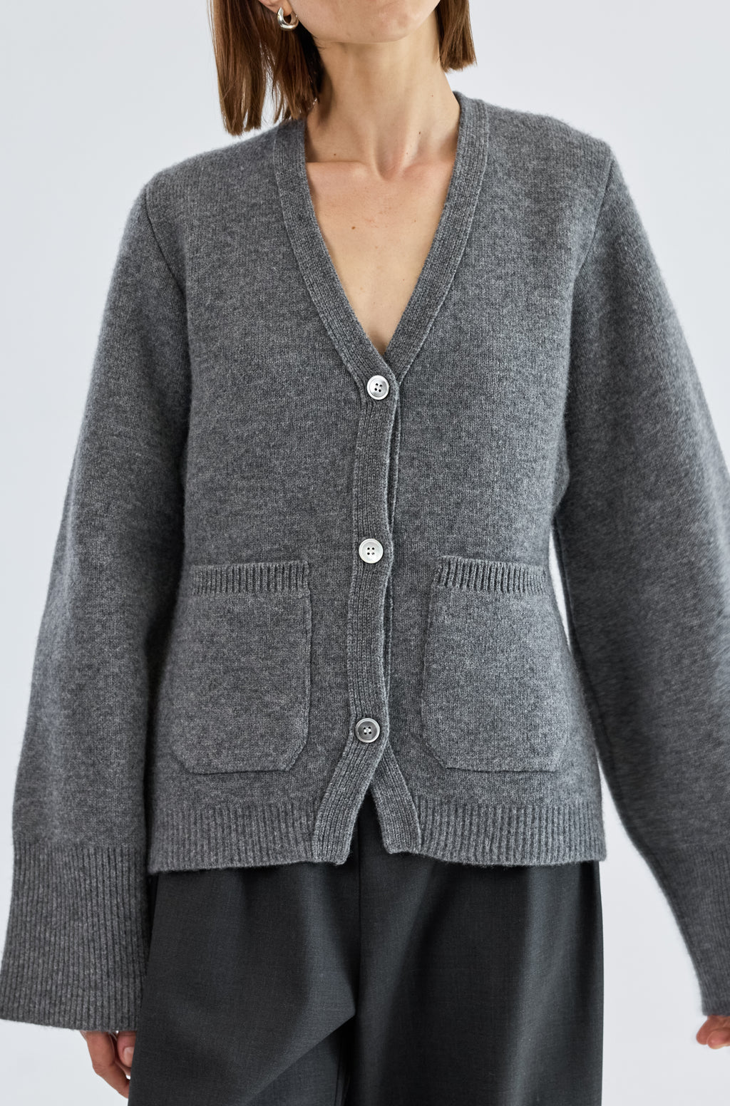 V Neck Cardigan - Almina Concept 