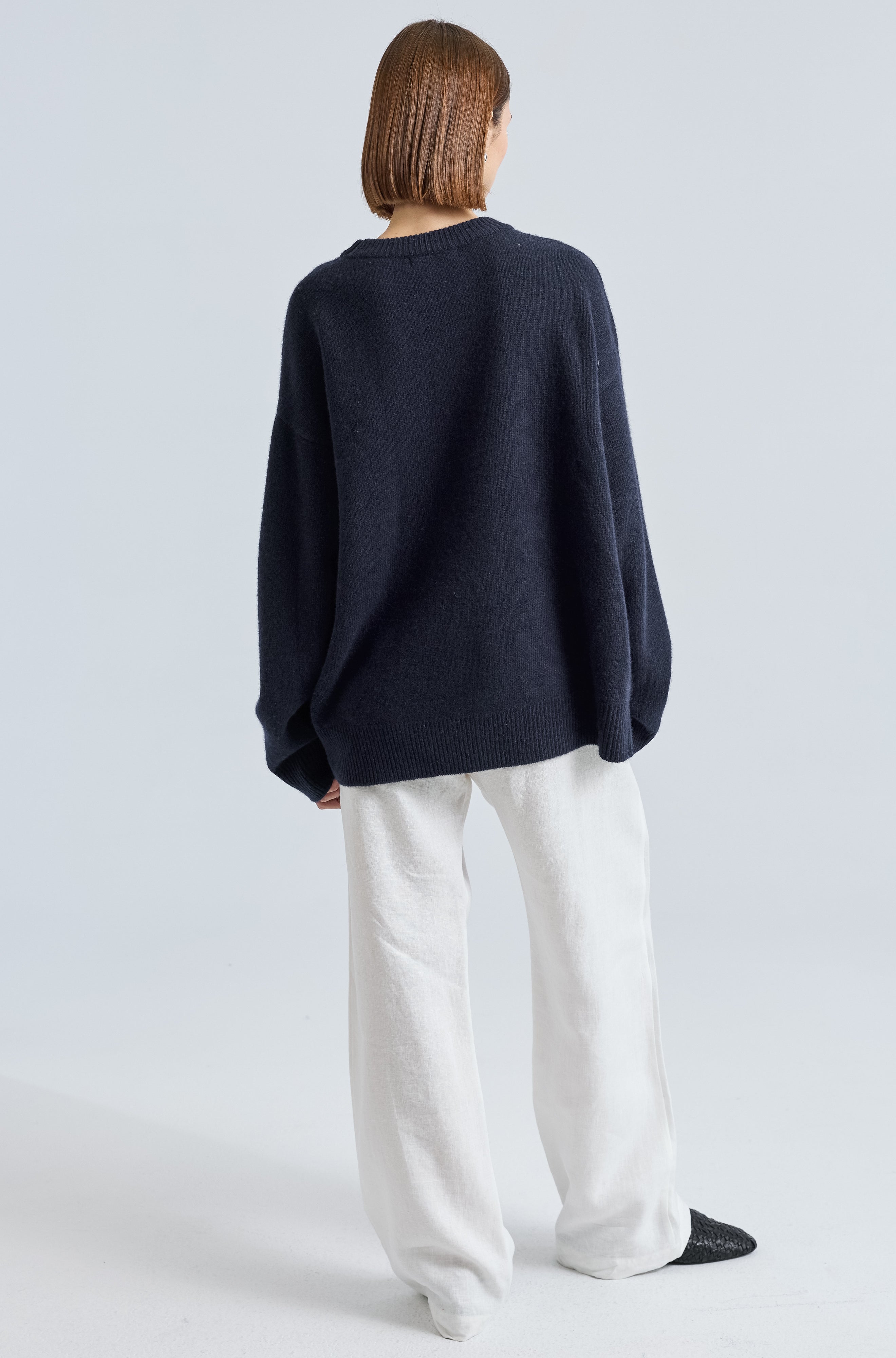 Oversized Wool/Cash Sweater - Almina Concept 