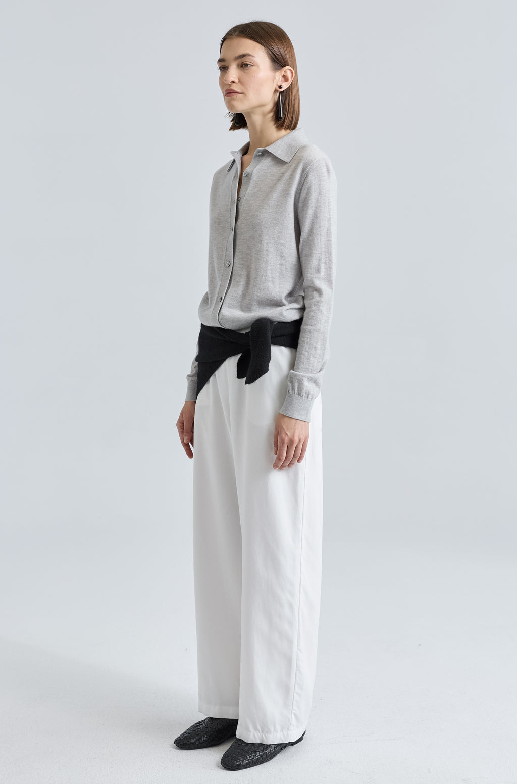 Button Up Knit Top - Almina Concept 