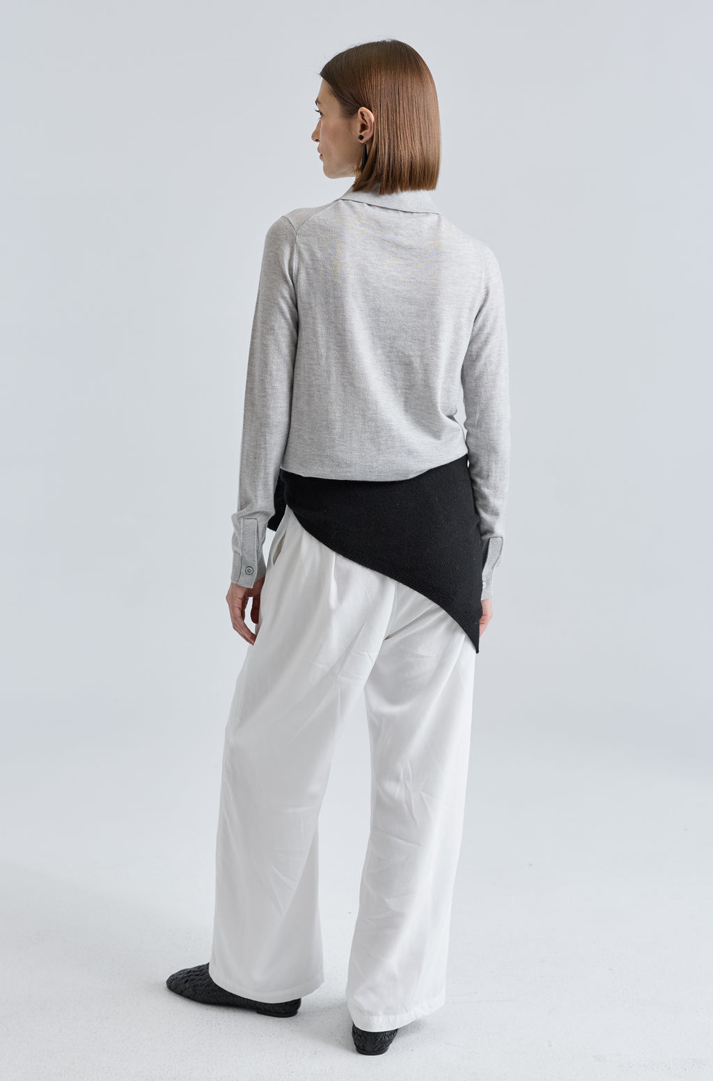 Button Up Knit Top - Almina Concept 