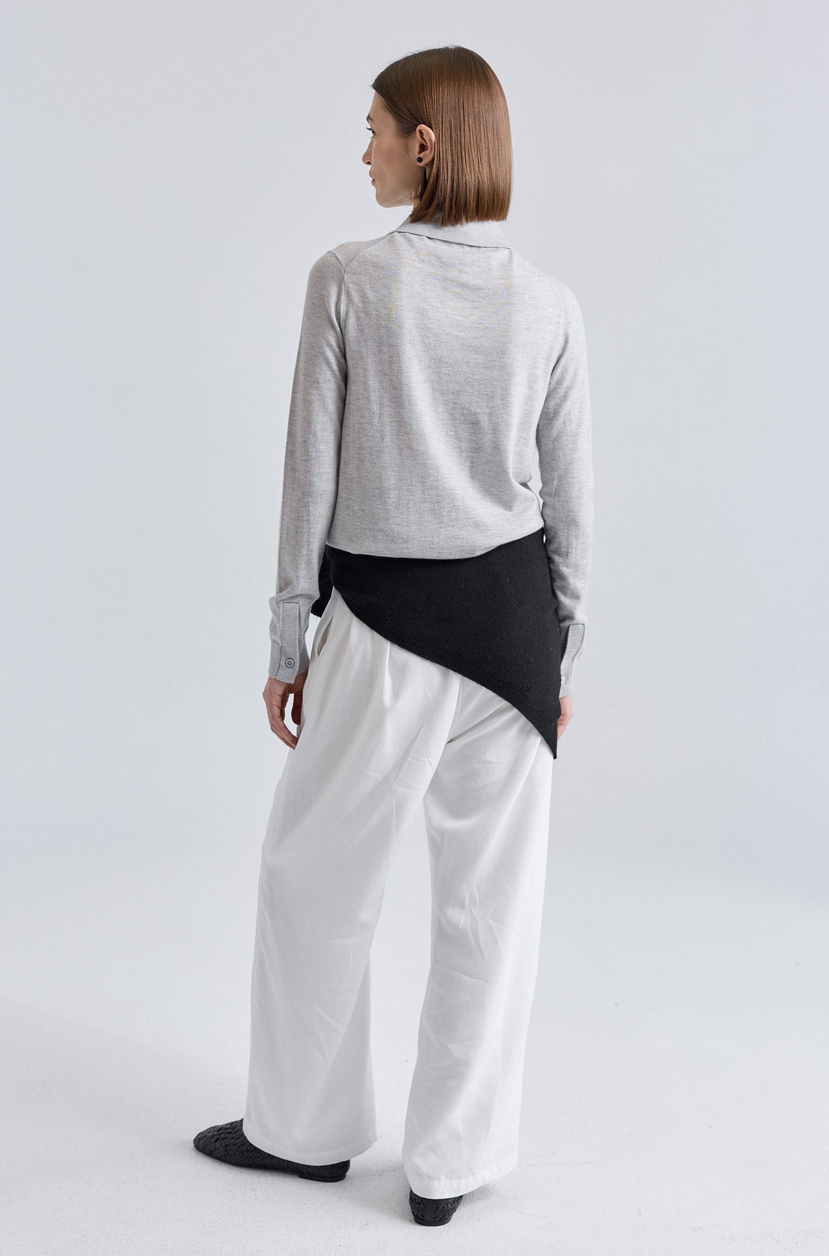 Button Up Knit Top - Almina Concept 