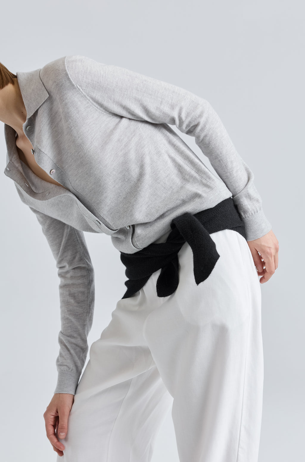 Button Up Knit Top - Almina Concept 