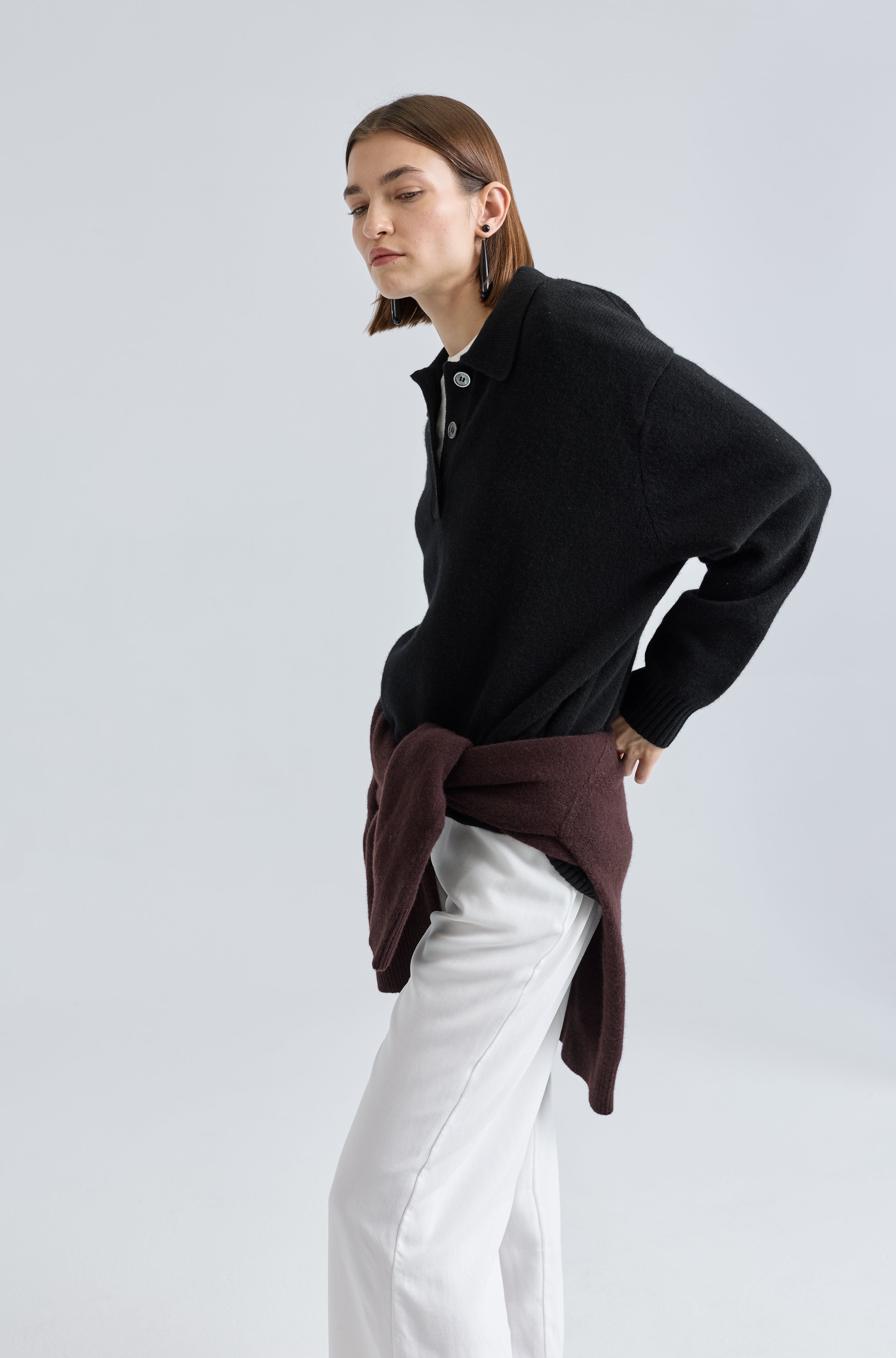 Polo Wool Sweater - Almina Concept 