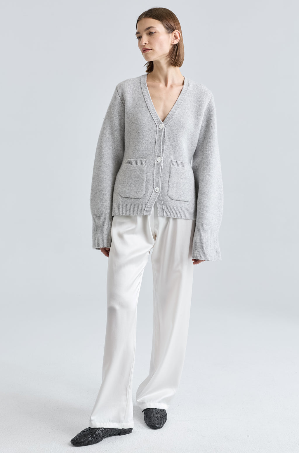 V Neck Cardigan - Almina Concept 