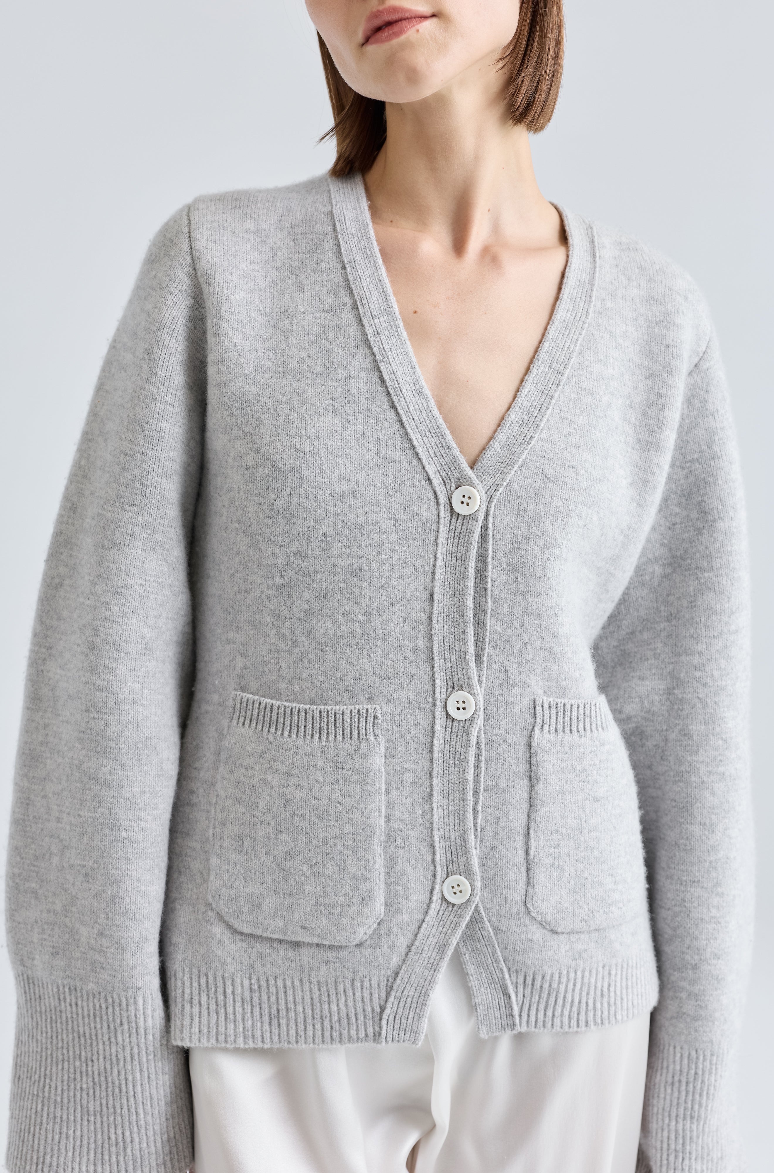 V Neck Cardigan - Almina Concept 