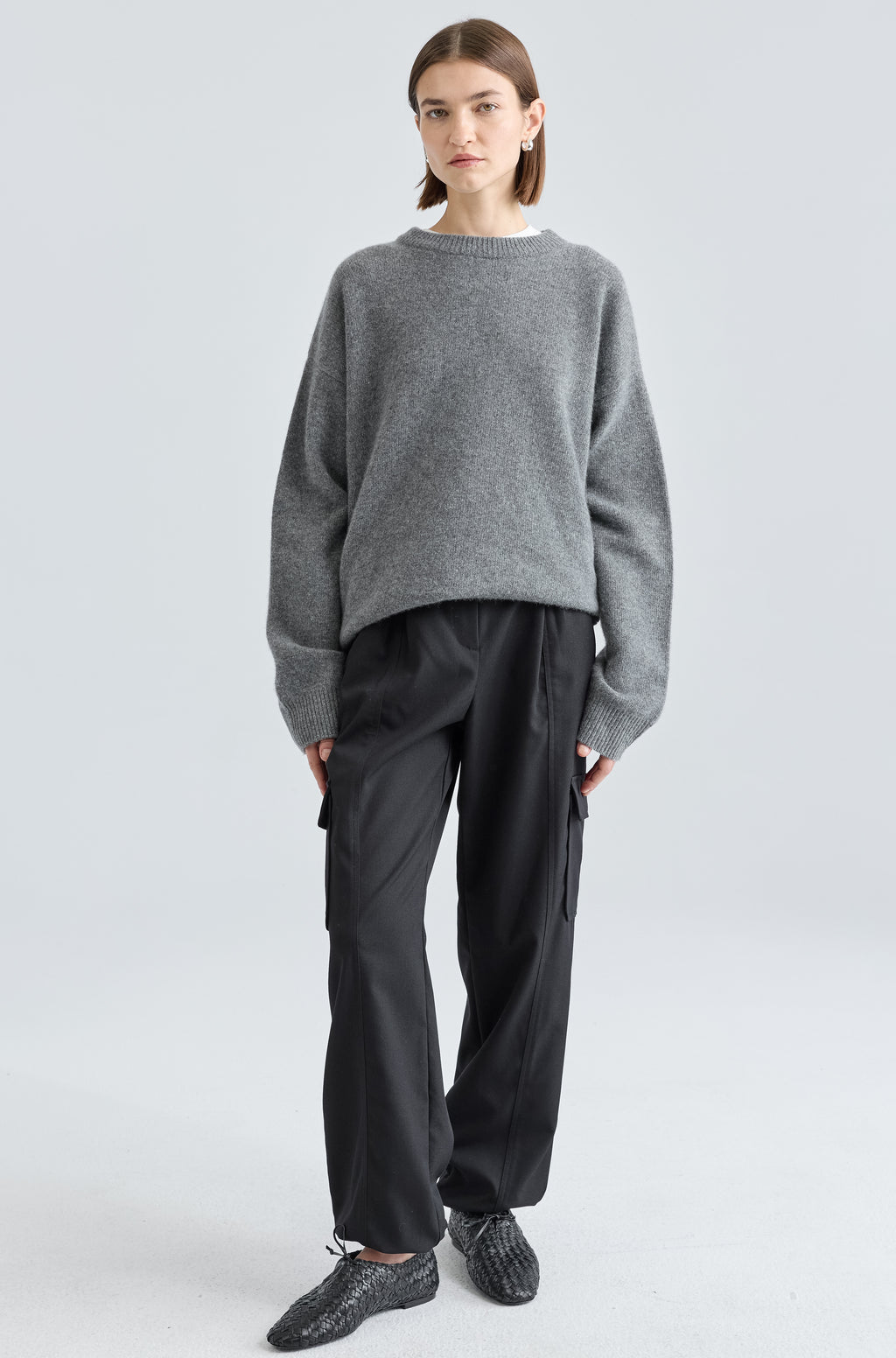 Oversized Wool/Cash Sweater - Almina Concept 