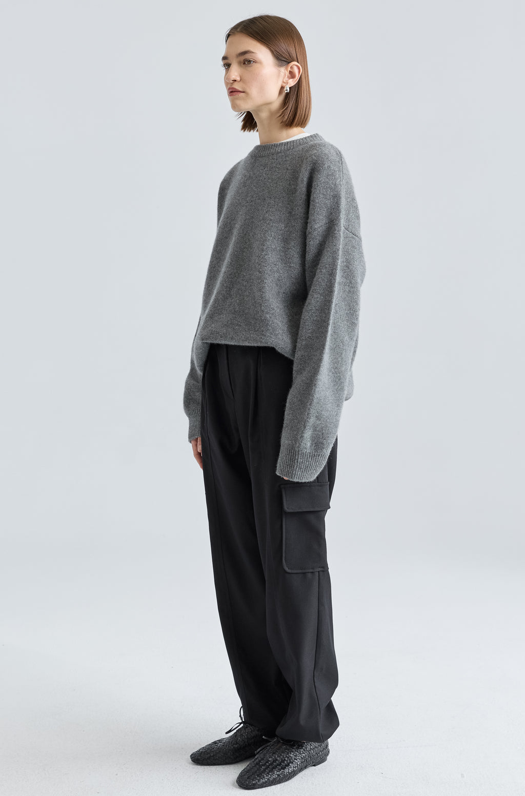 Oversized Wool/Cash Sweater - Almina Concept 