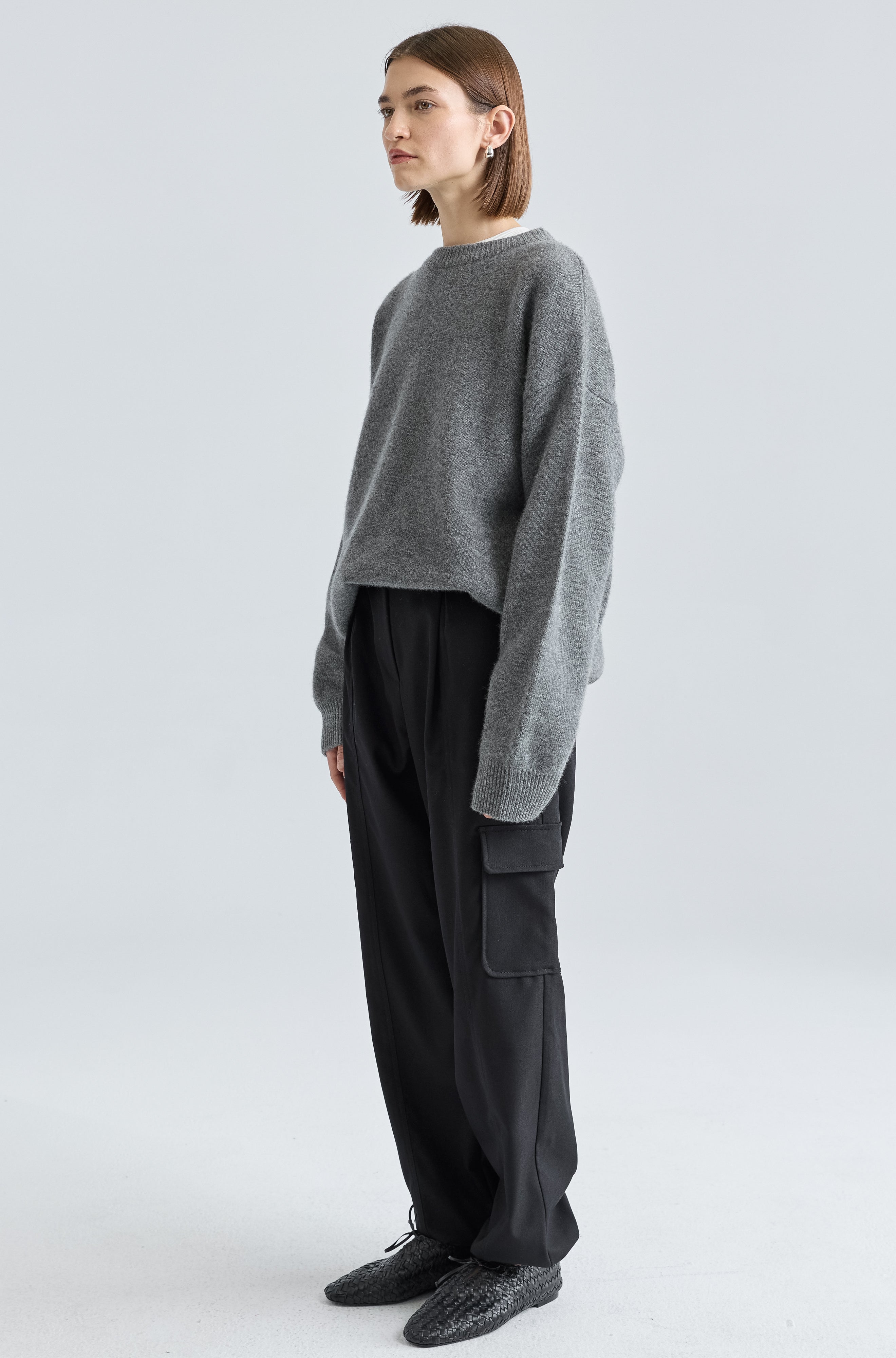 Oversized Wool/Cash Sweater - Almina Concept 
