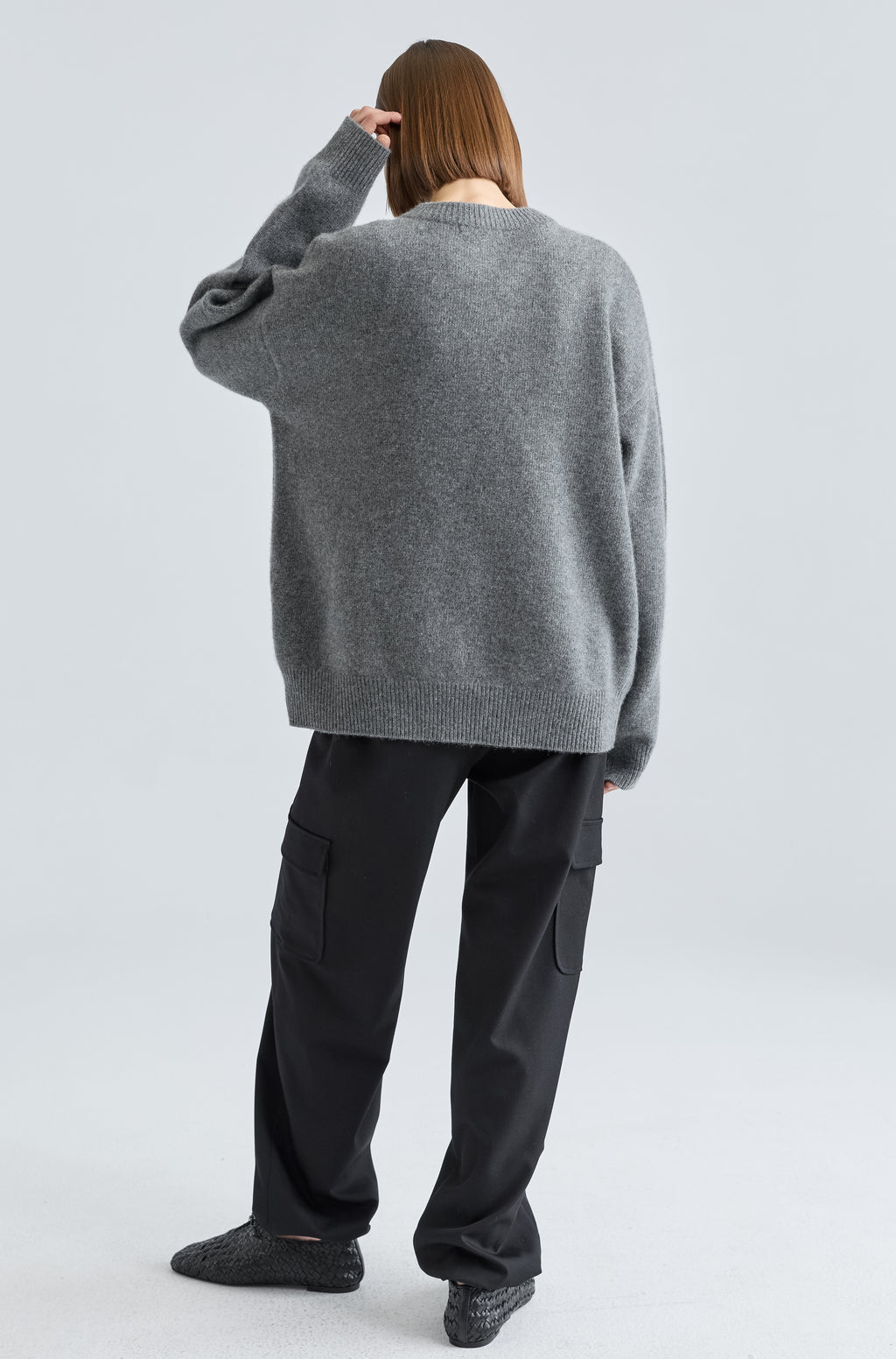 Oversized Wool/Cash Sweater - Almina Concept 