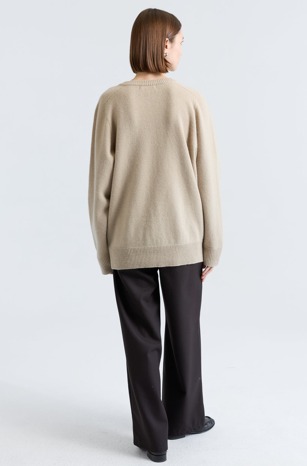 Wool V Neck Sweater - Almina Concept 