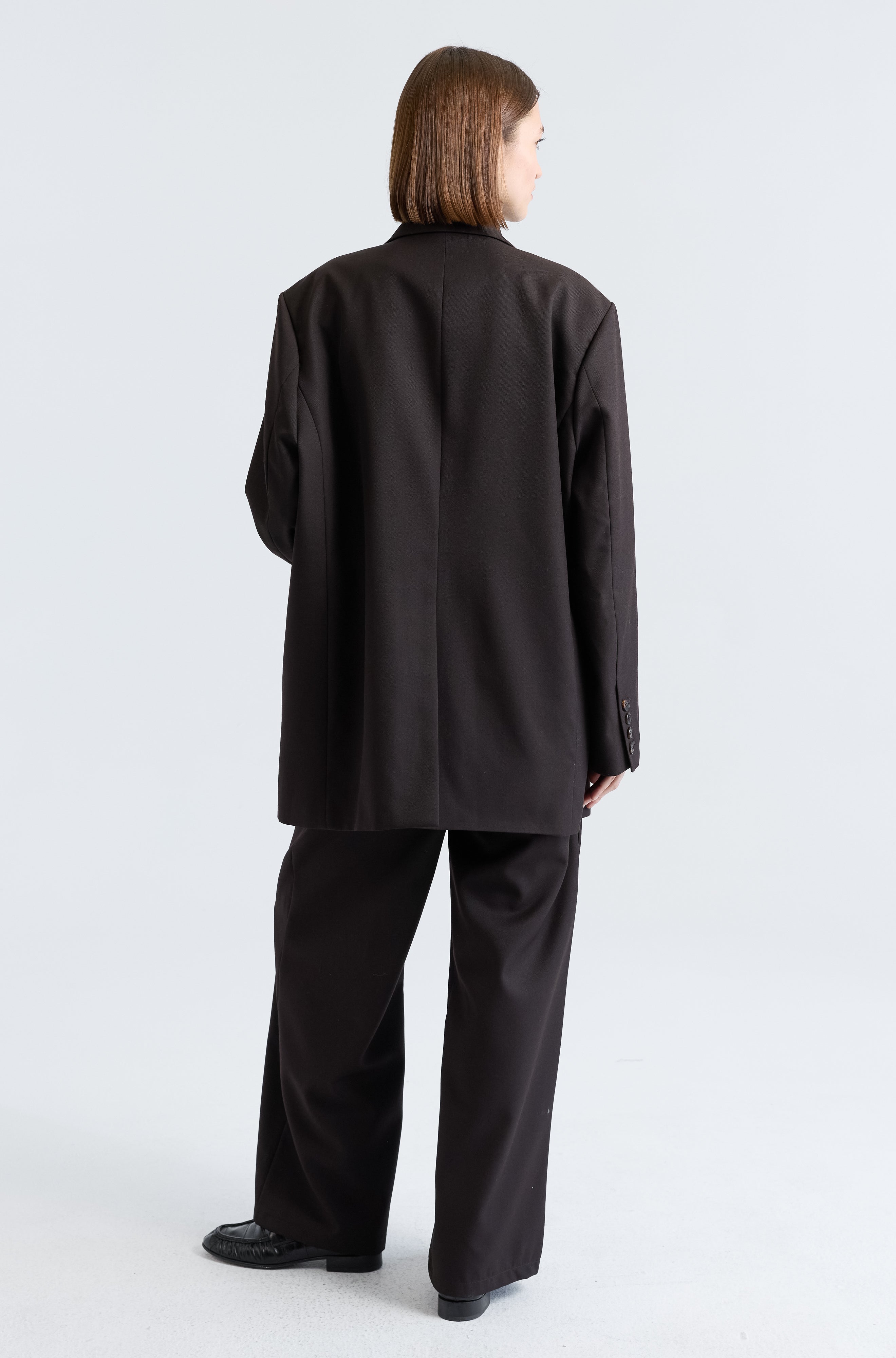 Oversized Double Button Blazer - Almina Concept 