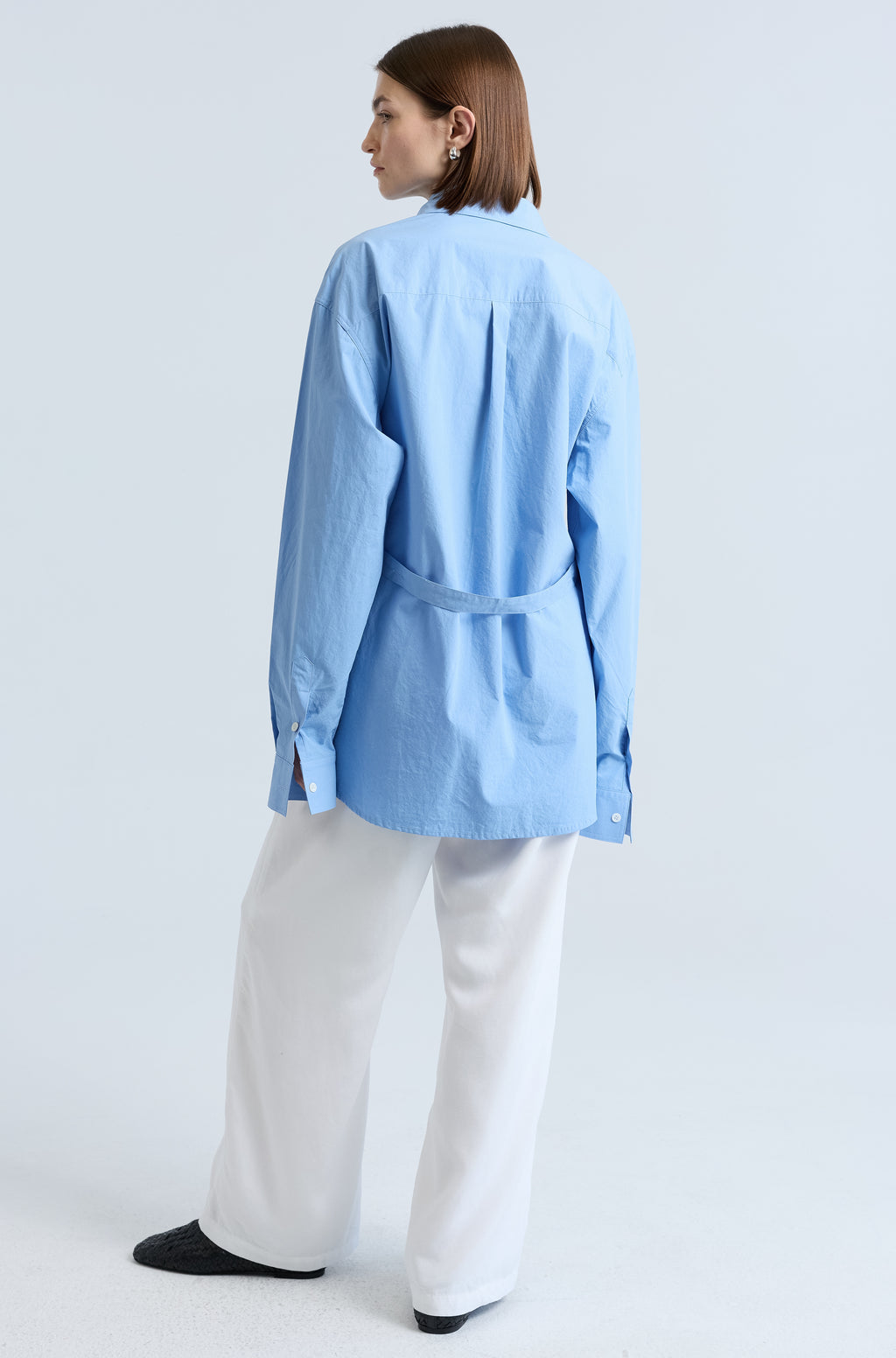 Shirt With Tie Belt - Almina Concept 