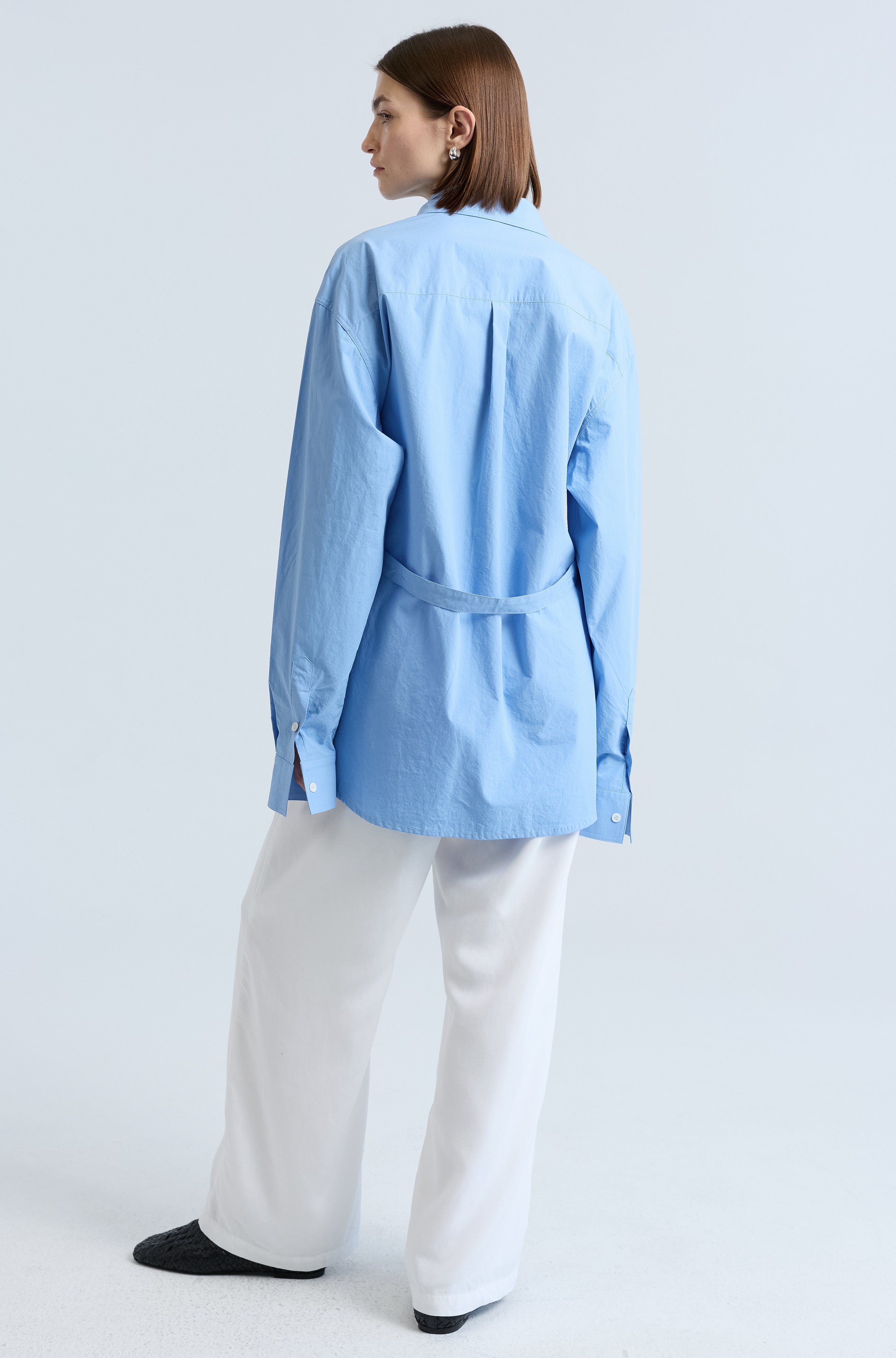 Shirt With Tie Belt - Almina Concept 