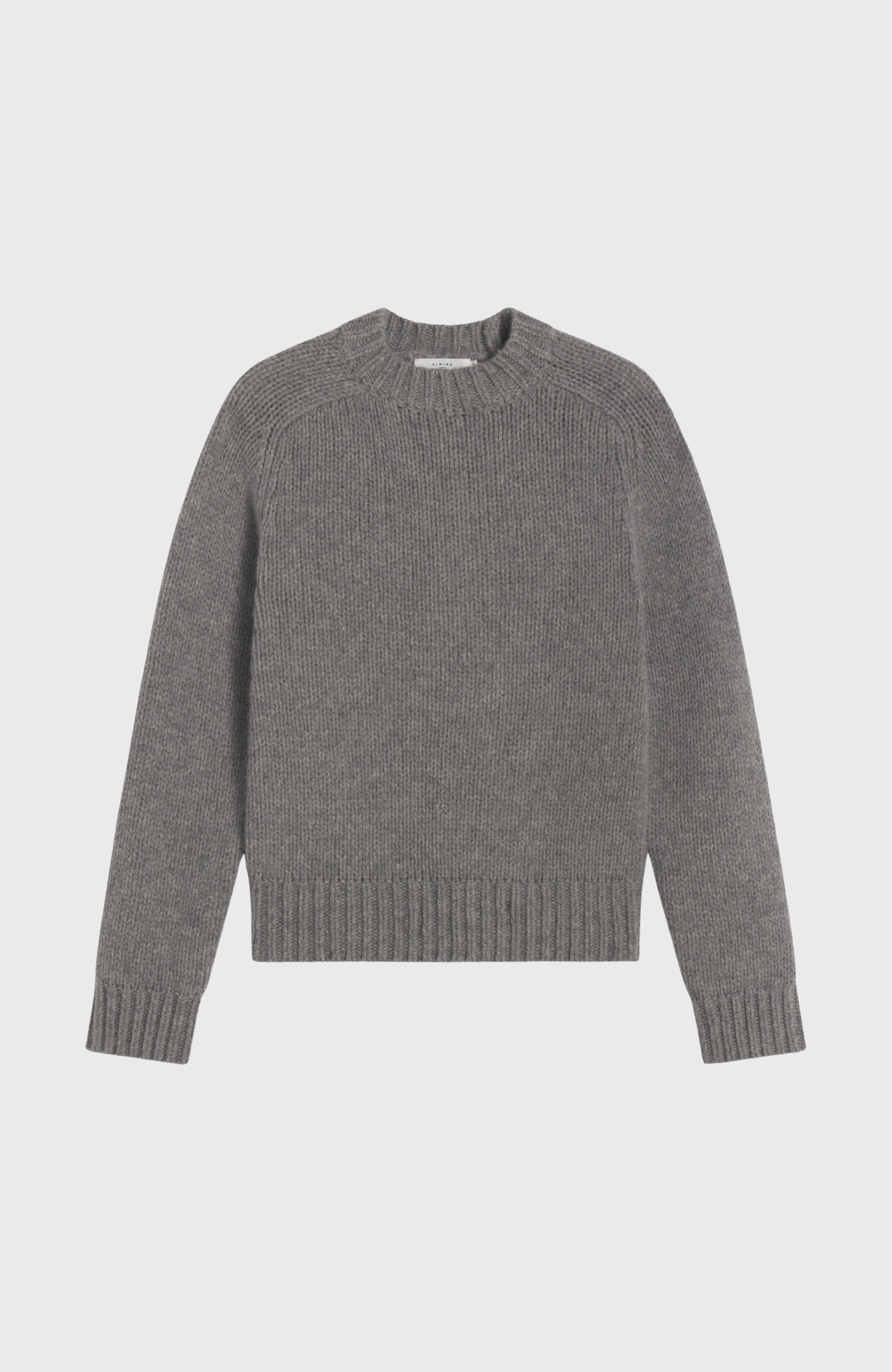 Knit Wool Crewneck Sweater - Almina Concept 