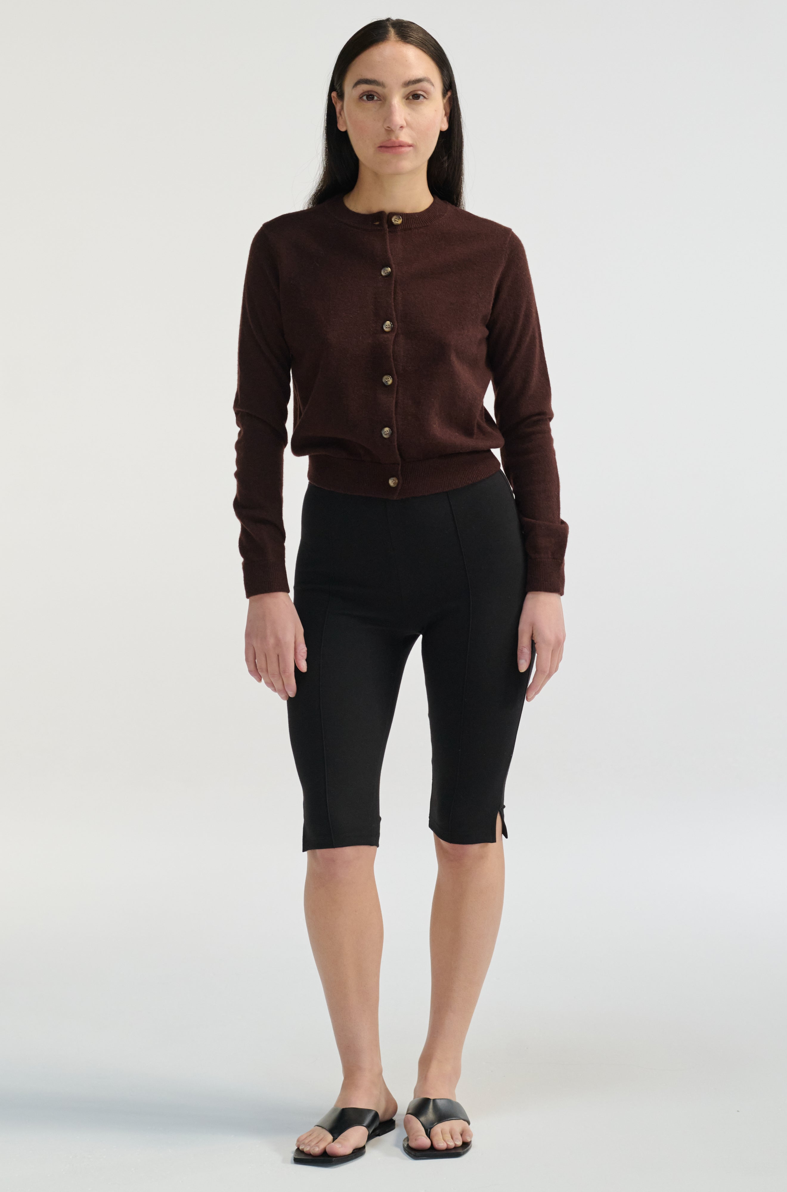 black pedal pushers Almina Concept Jersey Pedal Pusher in Black at Nordstrom, Size X-Small