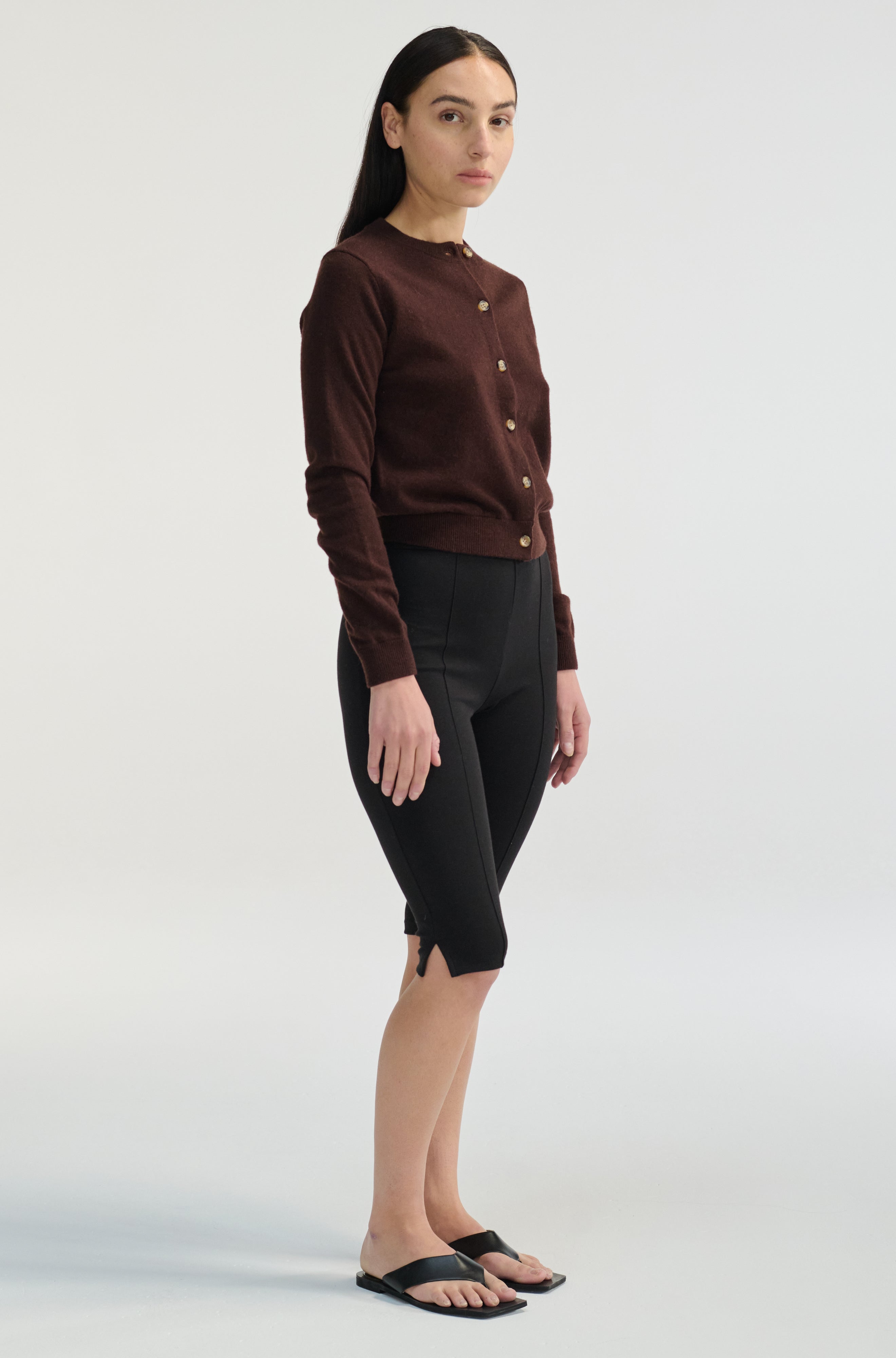 pedal pusher Almina Concept Jersey Pedal Pusher in Black at Nordstrom, Size X-Small