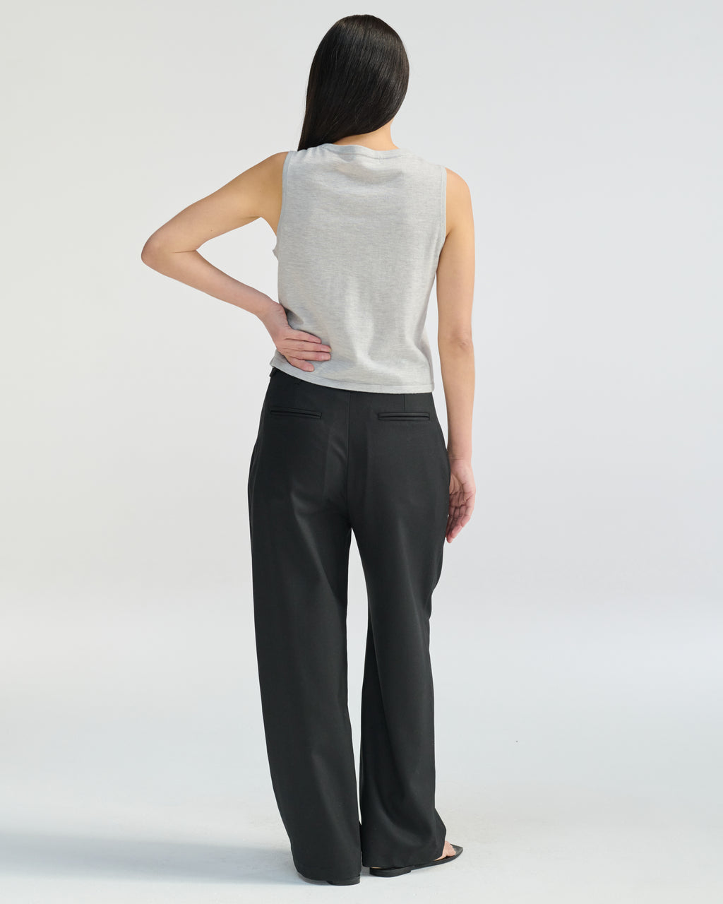 Knit Button Closure Vest - Almina Concept 