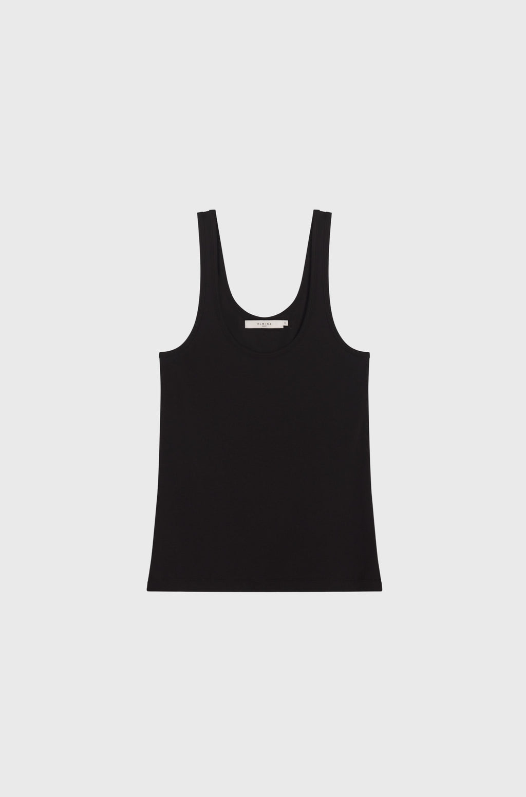 Black tank top on a white background