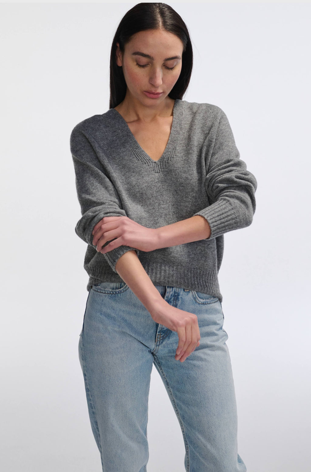 V Neck Pullover Sweater
