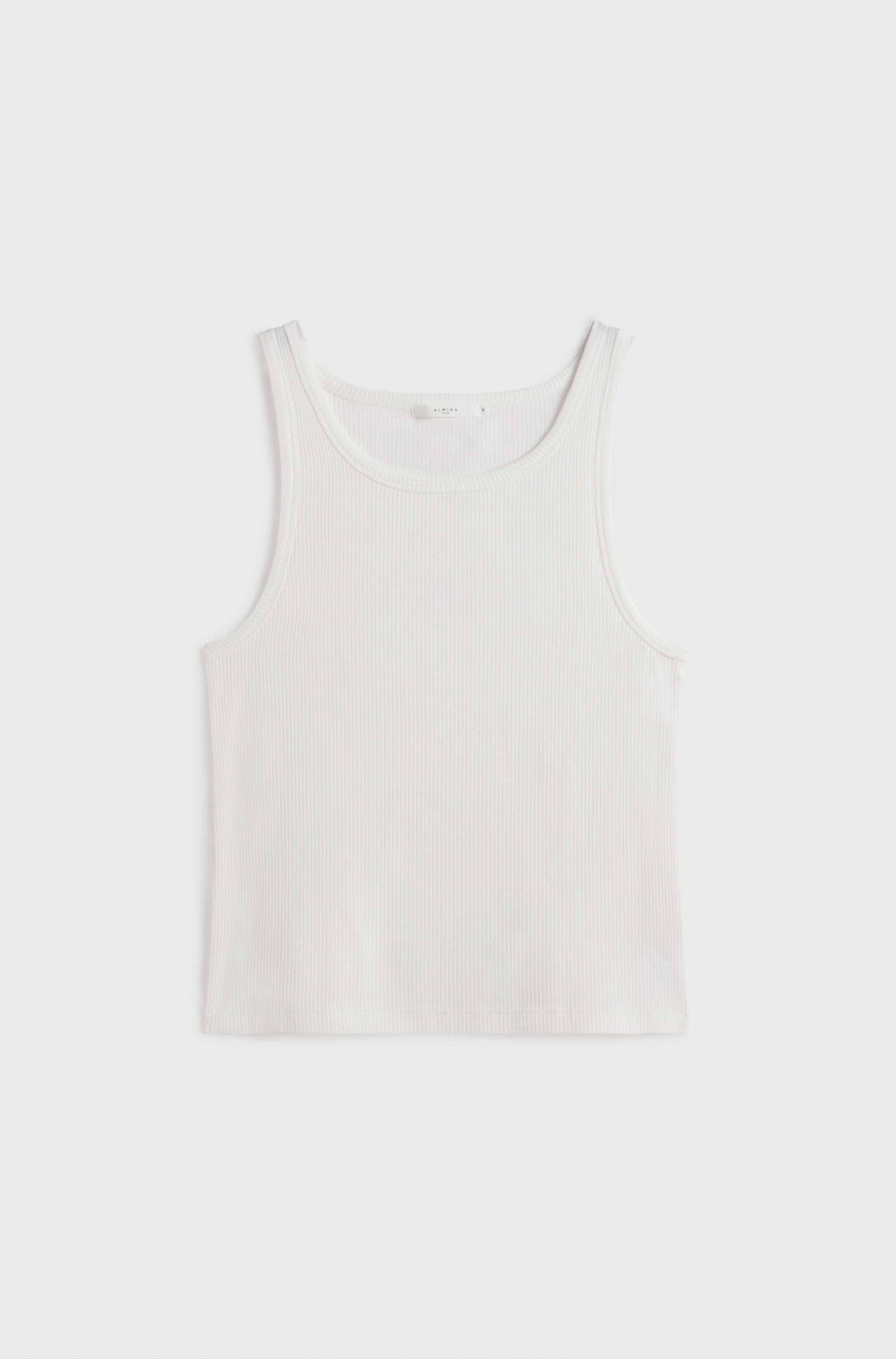 White tank top on a white background