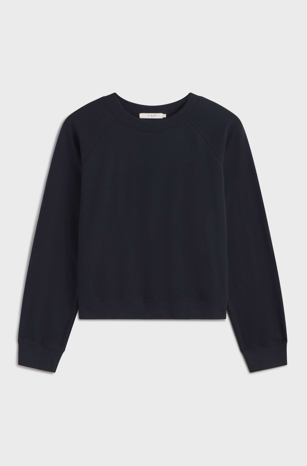 Black sweatshirt on a light gray background