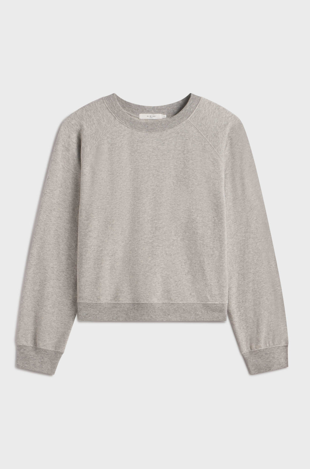 Gray sweatshirt on a light gray background