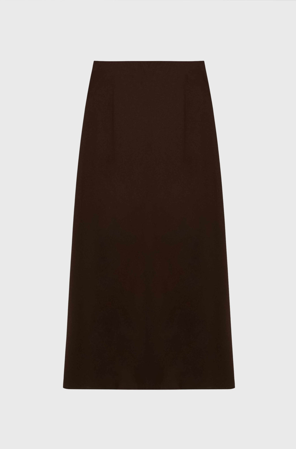 Brown skirt on a light gray background