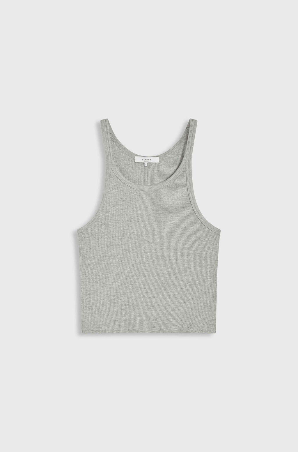 Gray tank top on a white background