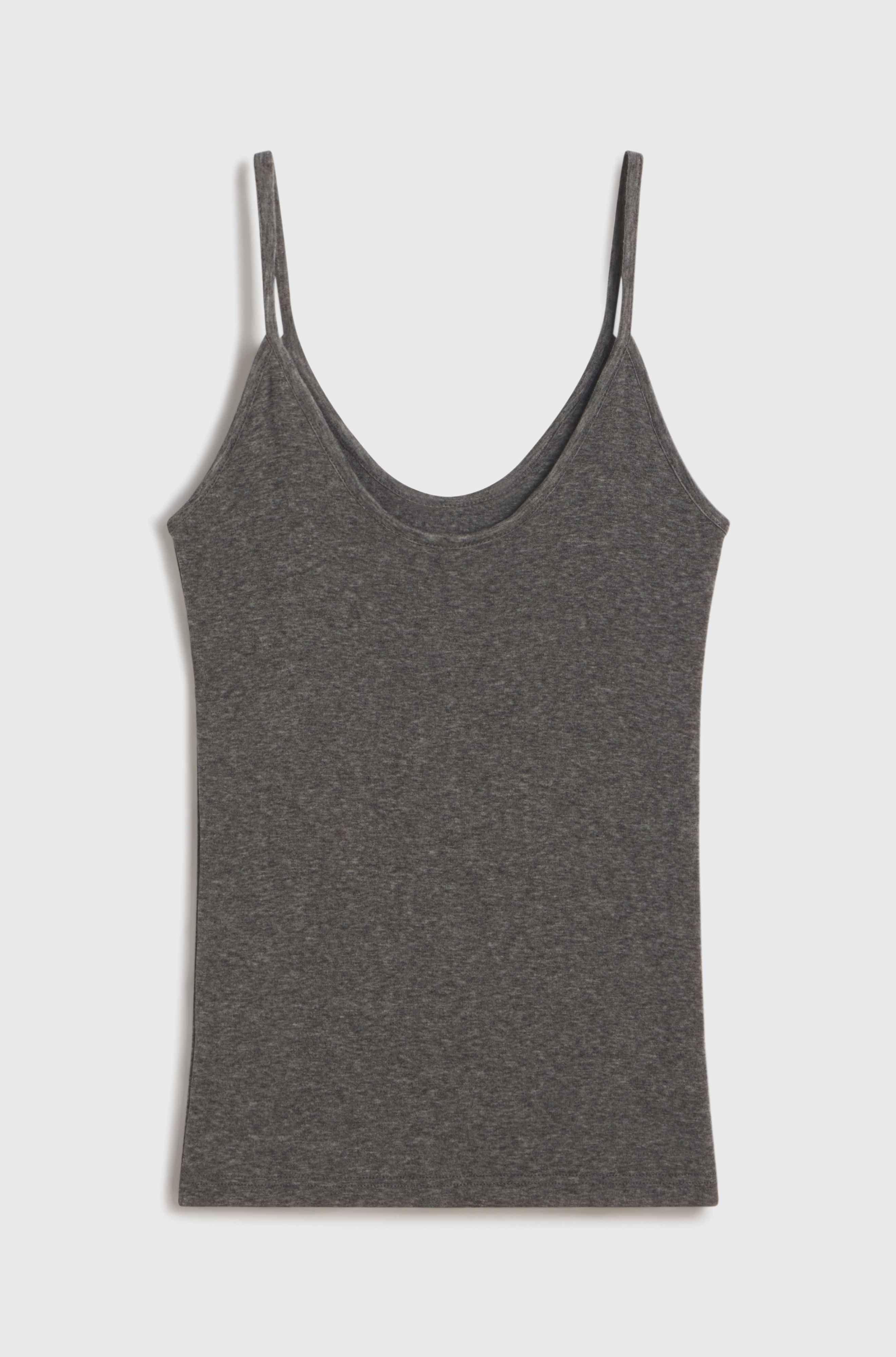 Gray tank top on a white background