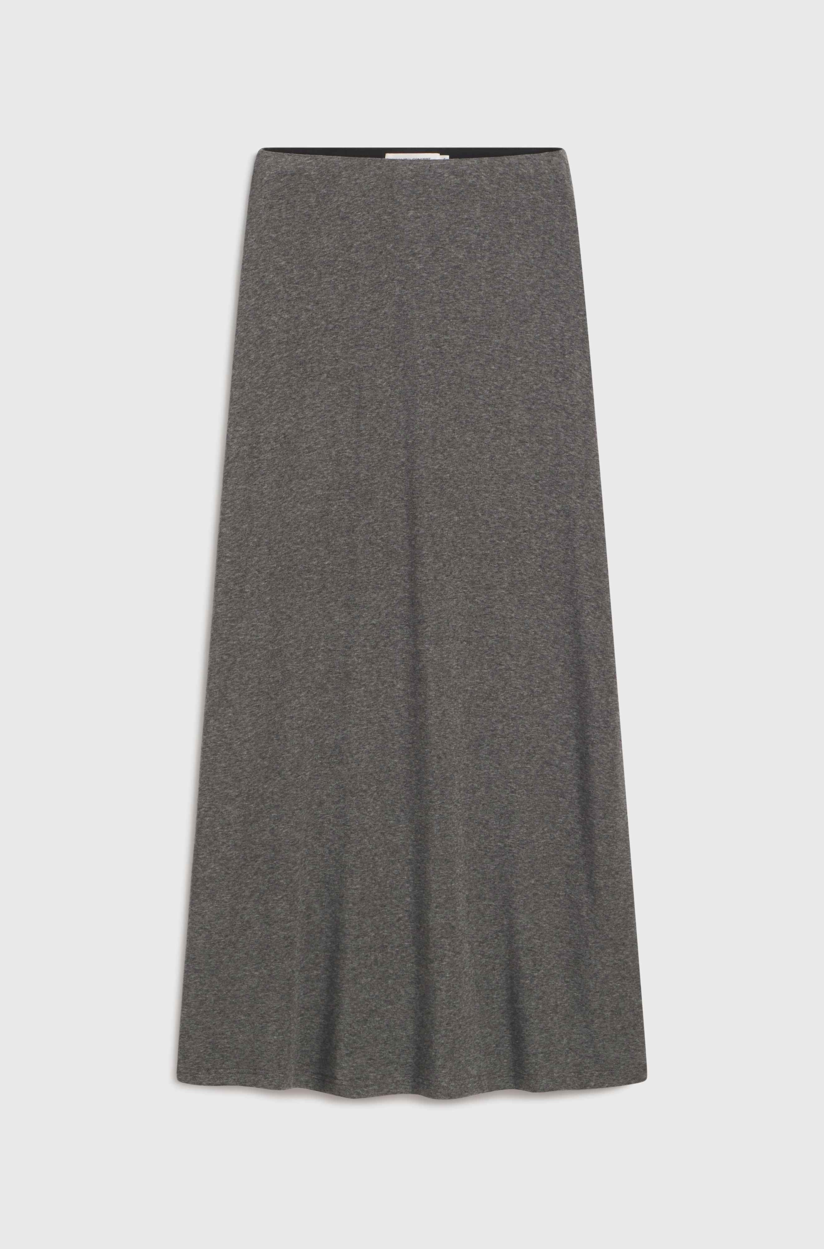 Gray skirt on a light gray background