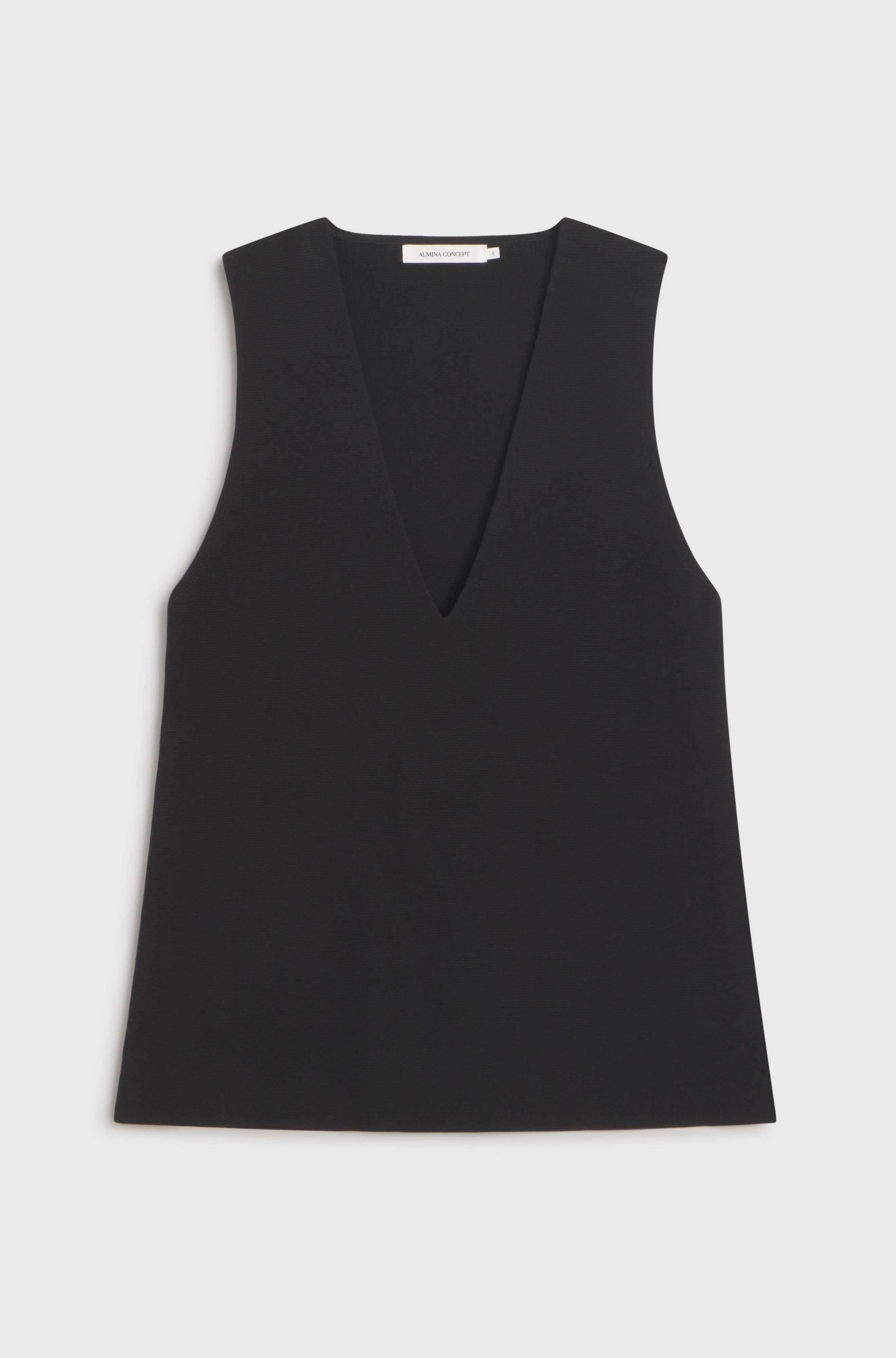 V Neck Knit Top