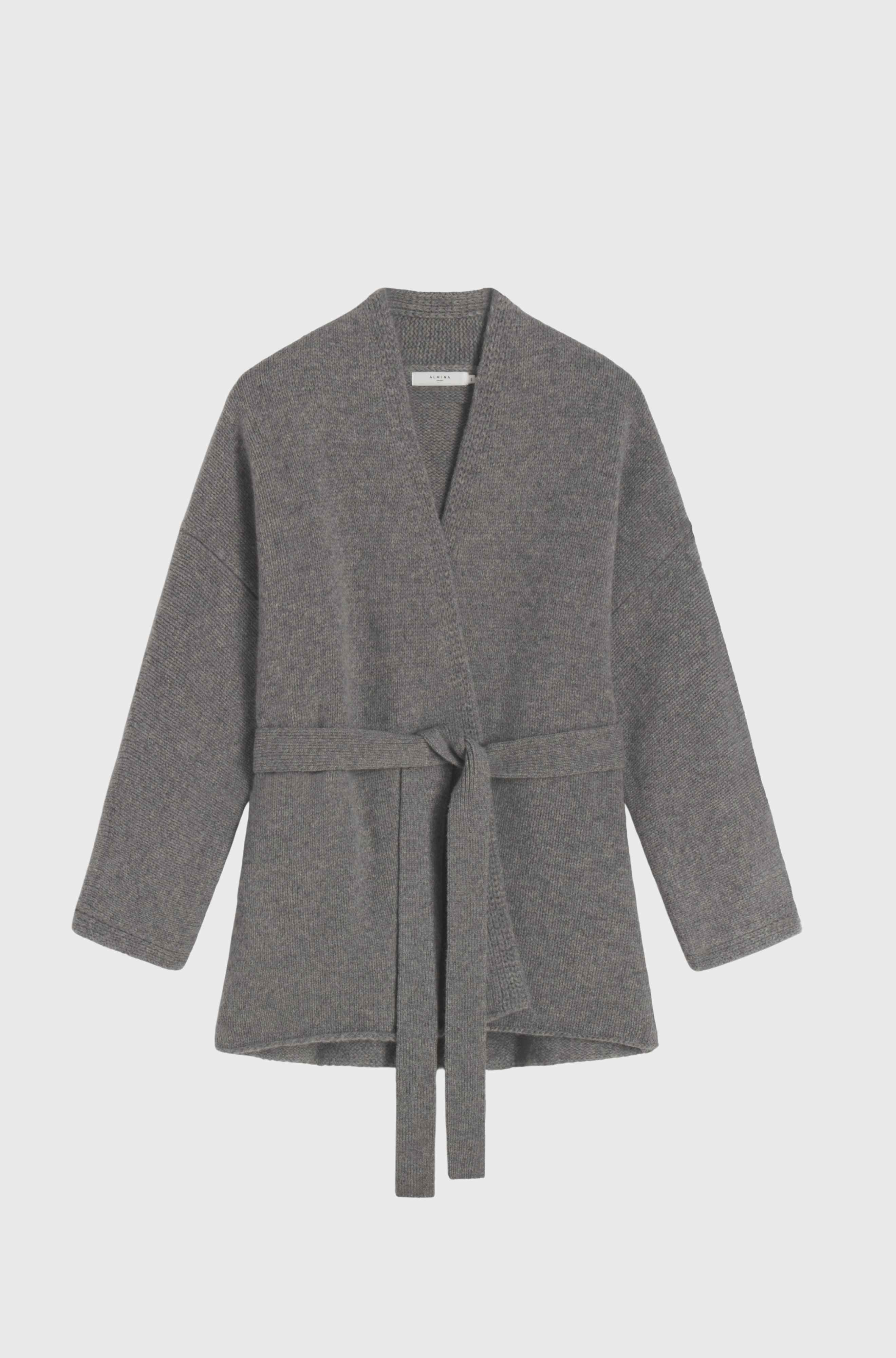 Gray sweater on a light gray background