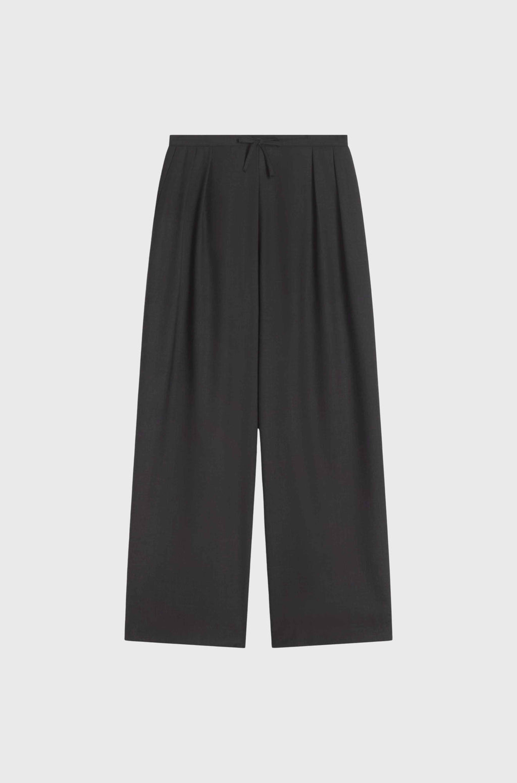 Dark grey trousers on a light gray background