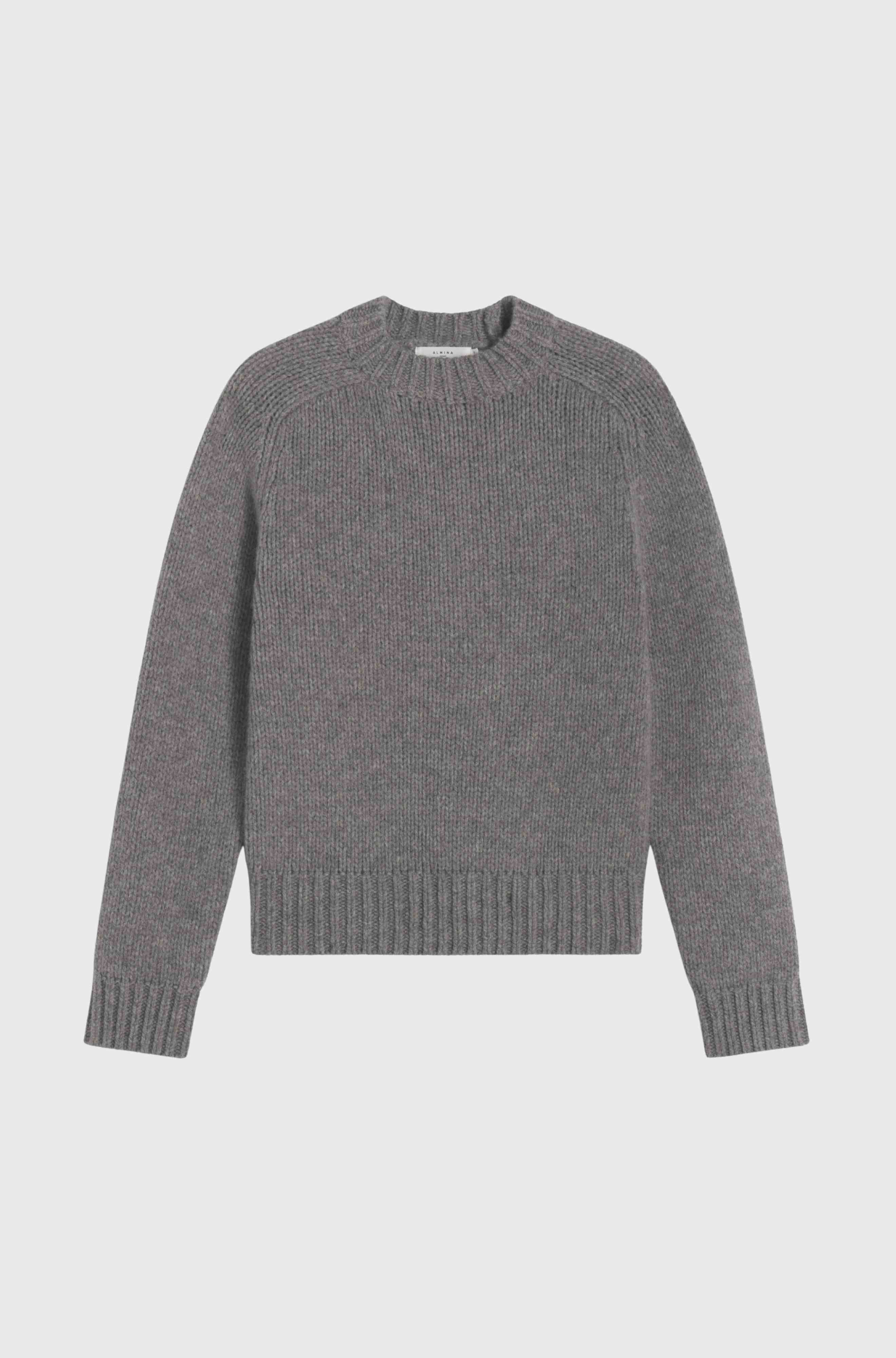Gray sweater on a light gray background