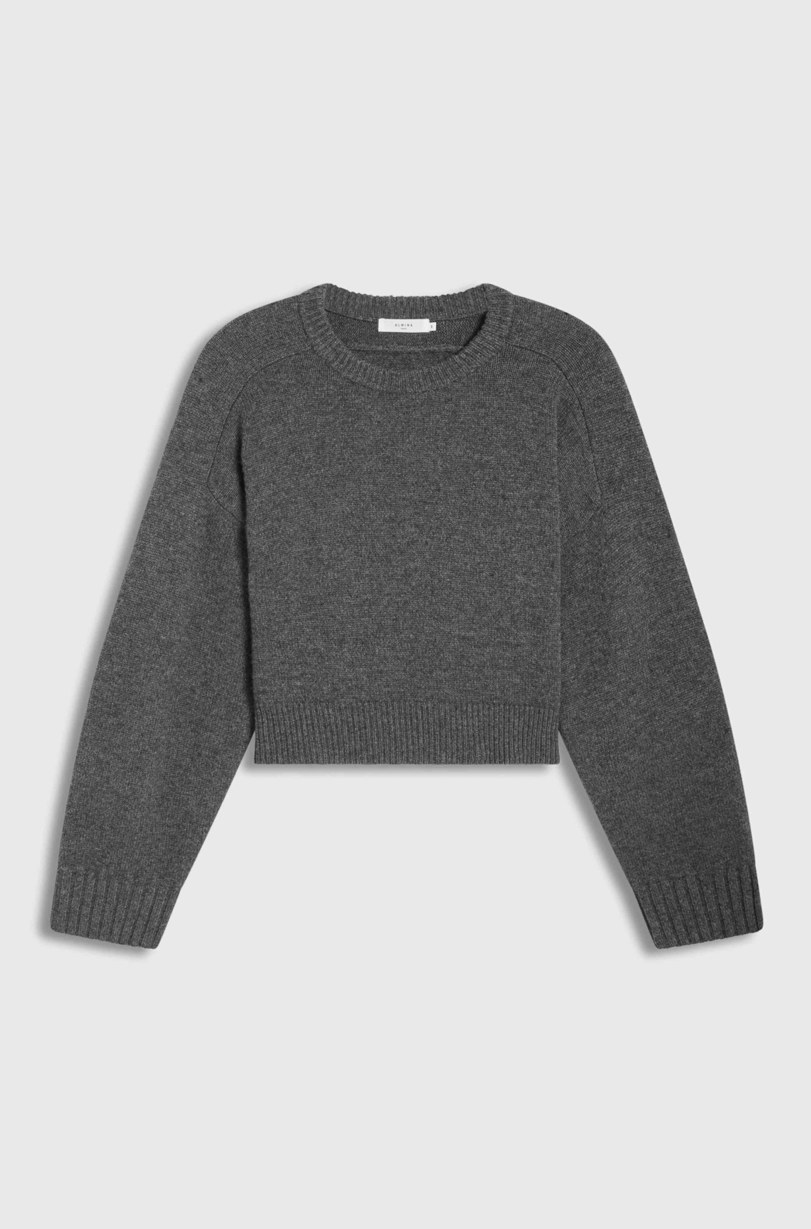 Gray sweater on a light gray background