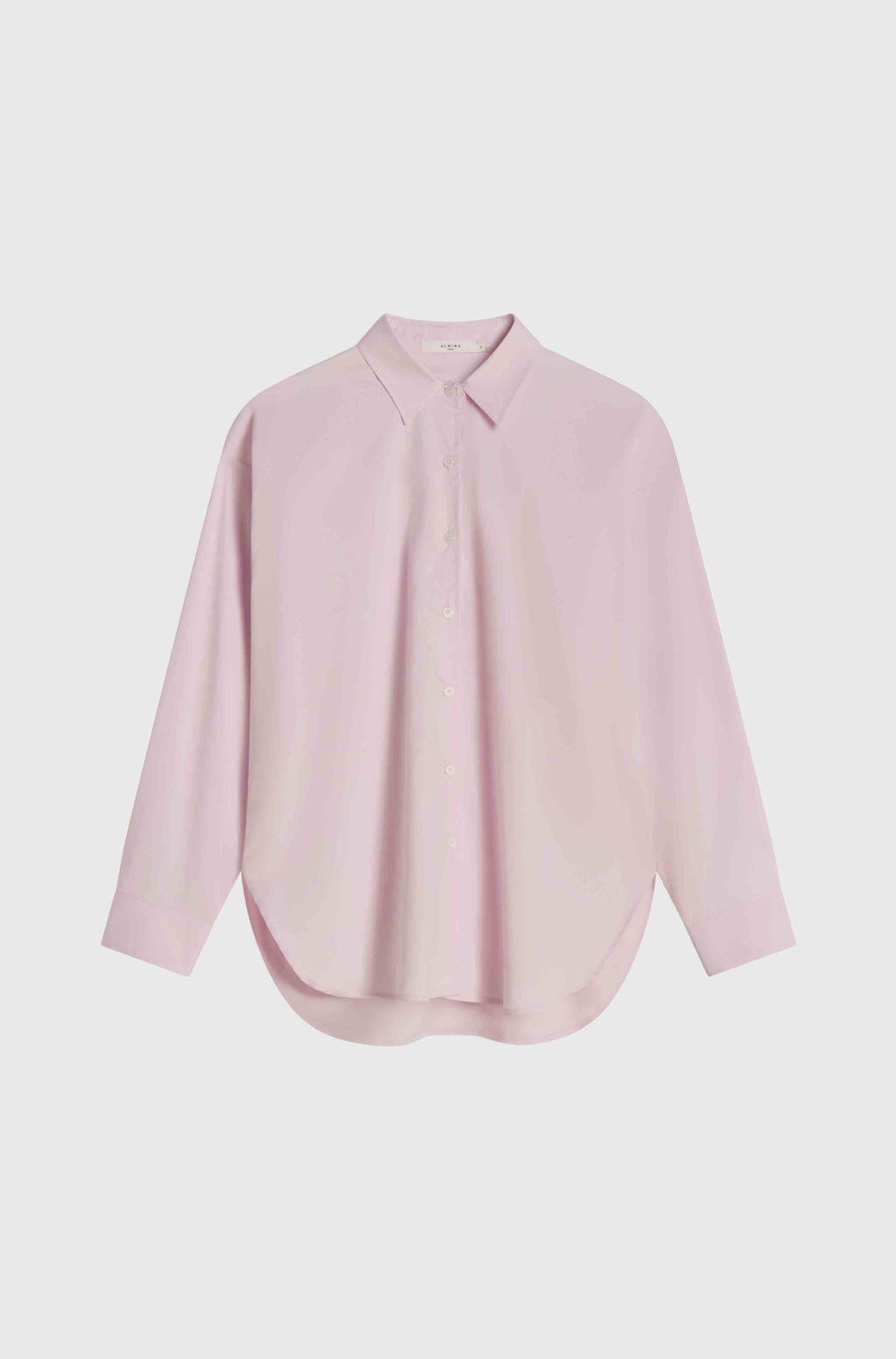 Pink shirt on a light gray background