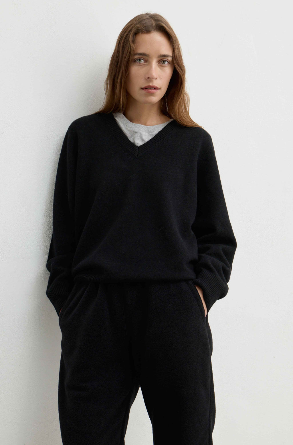 Wool V Neck Sweater