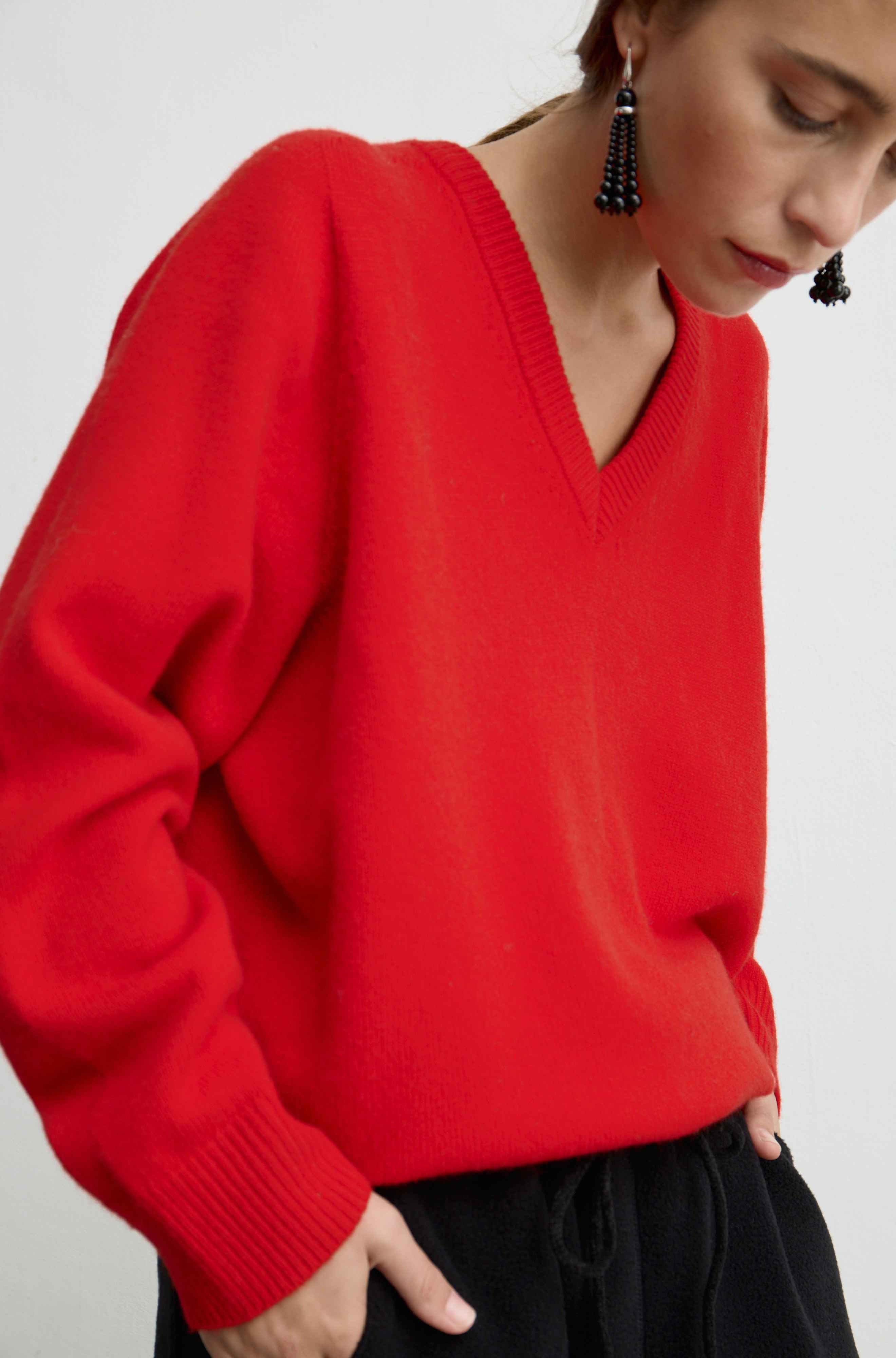 Wool V Neck Sweater