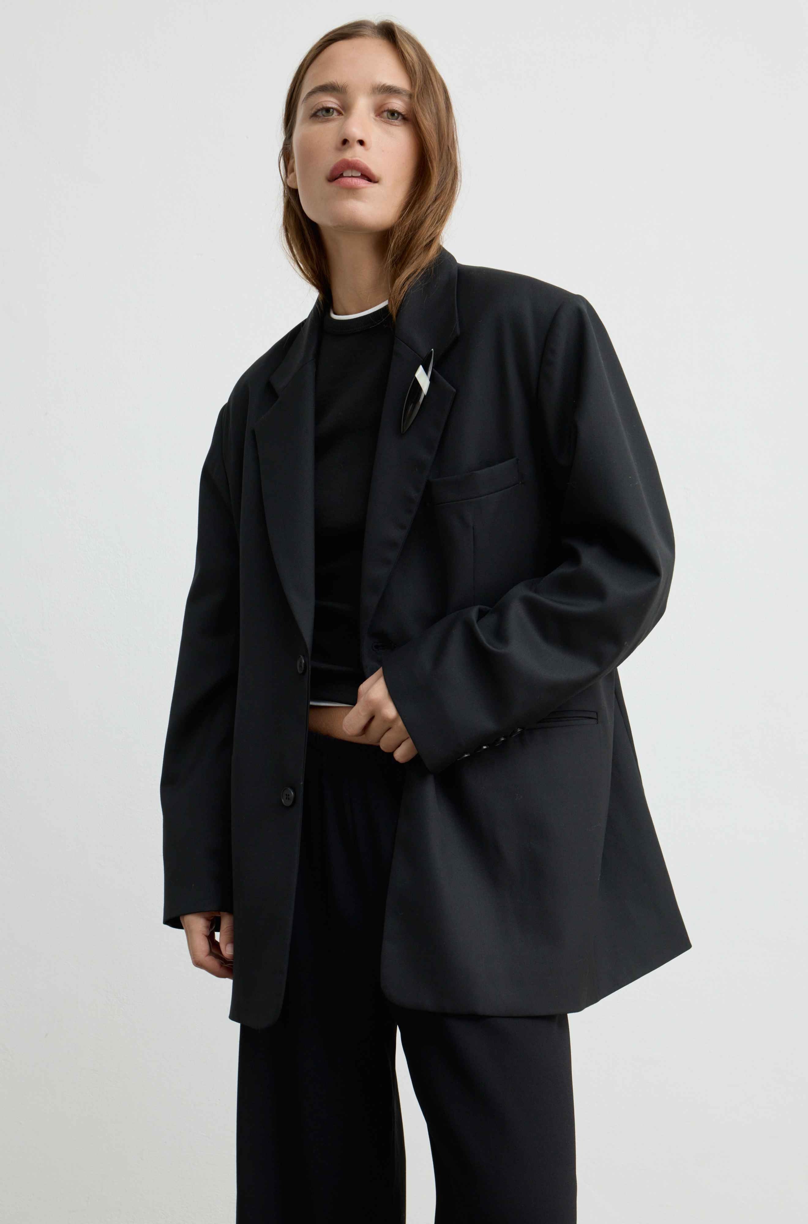 Oversized Double Button Blazer
