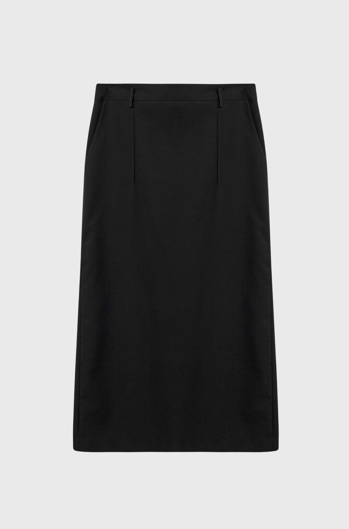 Back Slit Midi Skirt