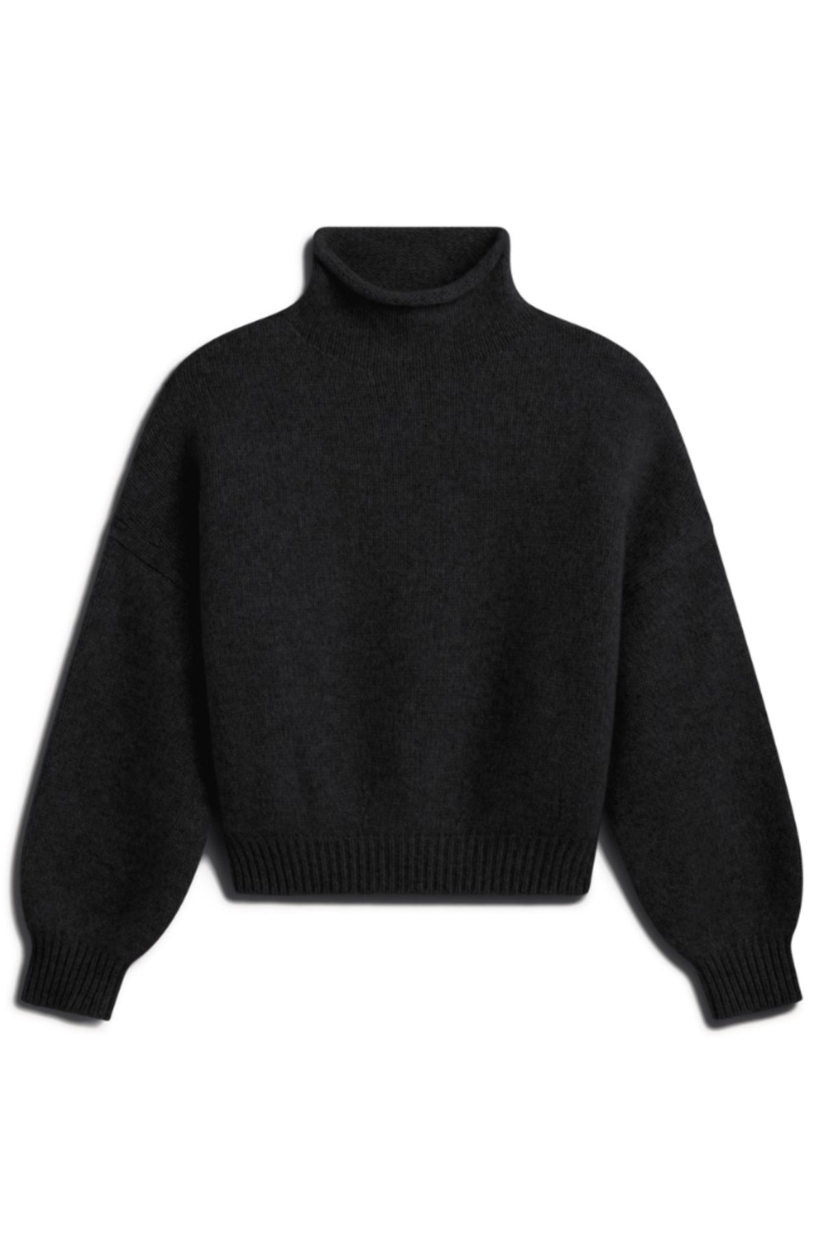 Cropped Rollneck Pullover Sweater