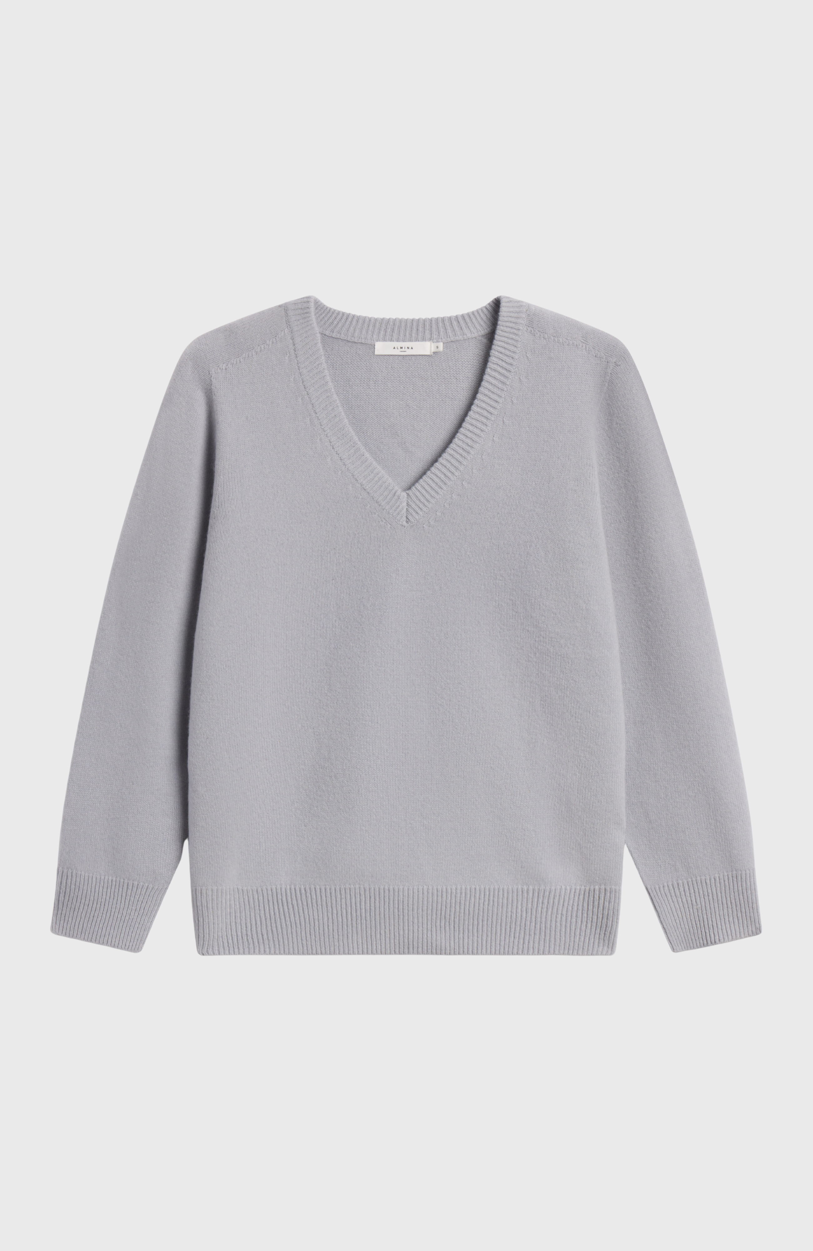 Wool V Neck Sweater - Almina Concept 